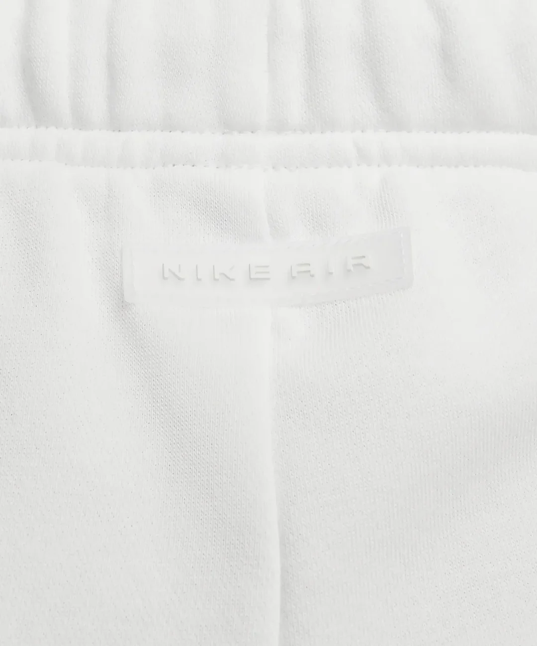 Nike | MID-RISE FLEECE SHORTS { SUMMIT WHITE/PHOTON DUST/SUMMIT WHITE - Image 4