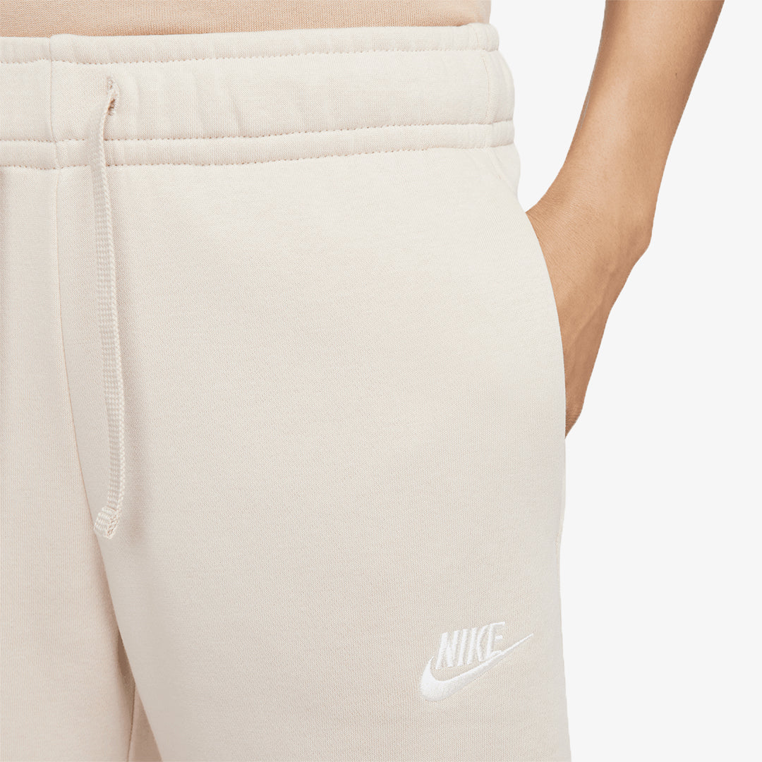 Nike | MID RISE WIDE LEG SWEATPANTS { SANDDRIFT/WHITE - Image 3