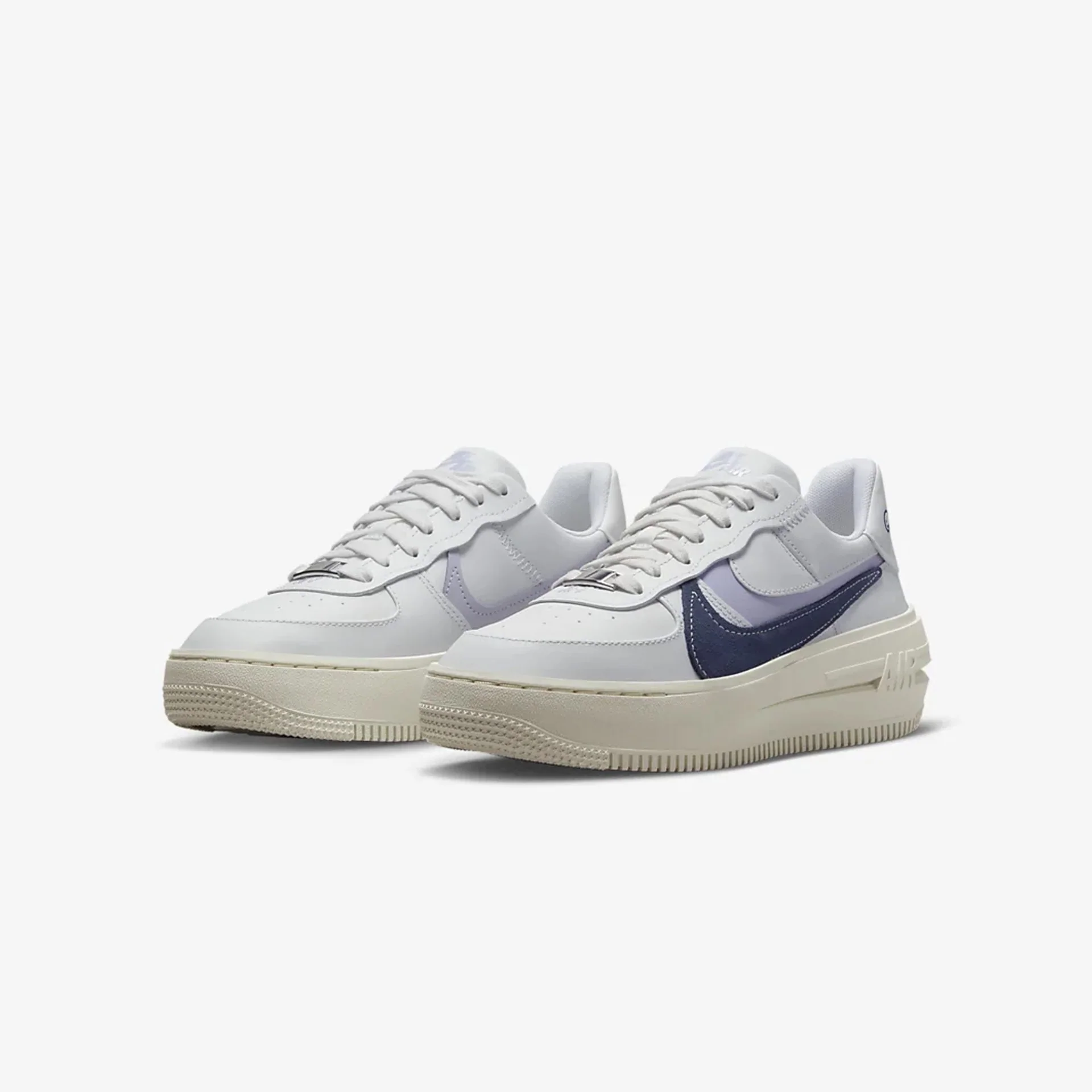 Nike | NIKE AIR FORCE 1 PLT.AF.ORM LV8 { MIDNIGHT NAVY-OXYGEN PURPLE - Image 2