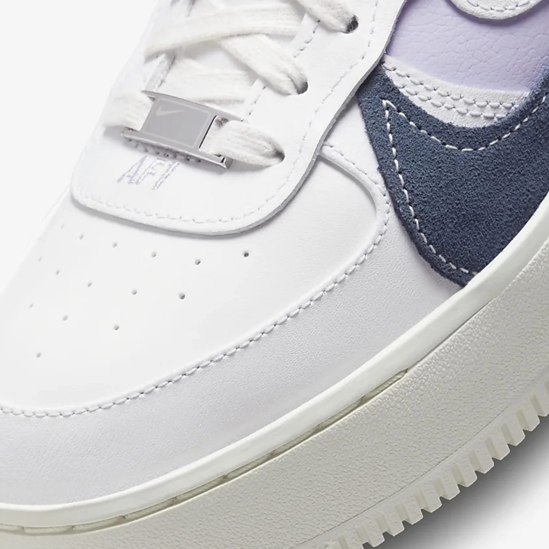 Nike | NIKE AIR FORCE 1 PLT.AF.ORM LV8 { MIDNIGHT NAVY-OXYGEN PURPLE - Image 4