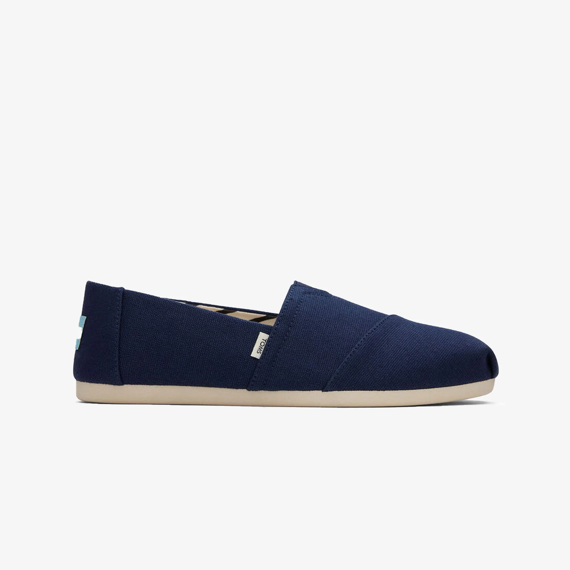 Toms | ORGANIC COTTON DARK NAVY CANVAS SLIP ONS { NAVY