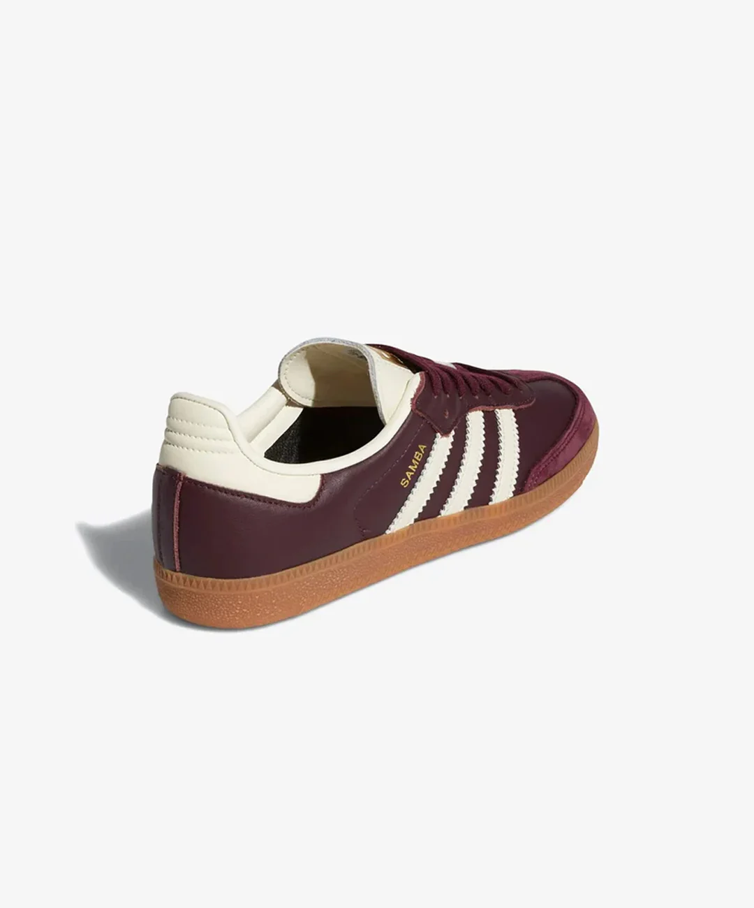 Adidas Originals | SAMBA OG { MARRON/CREAM WHITE/GOLD METALLIC - Image 3