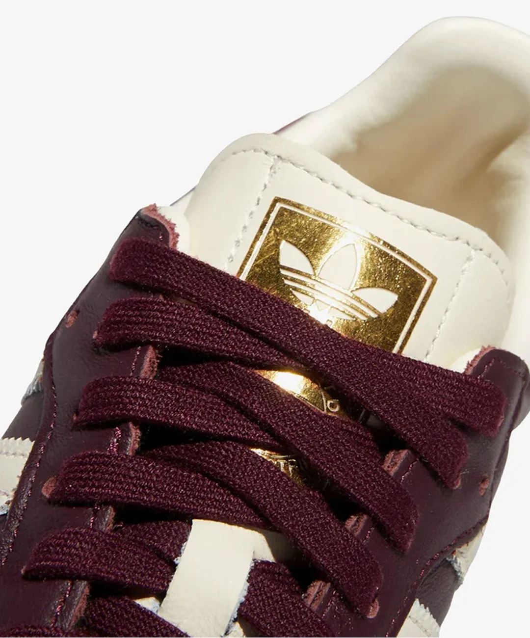 Adidas Originals | SAMBA OG { MARRON/CREAM WHITE/GOLD METALLIC - Image 4