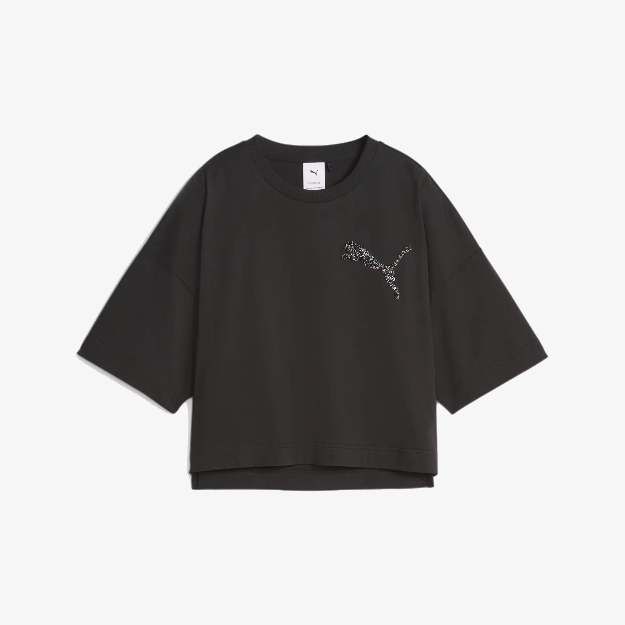 Puma | SWAROVSKI CRYSTALS TEE { BLACK