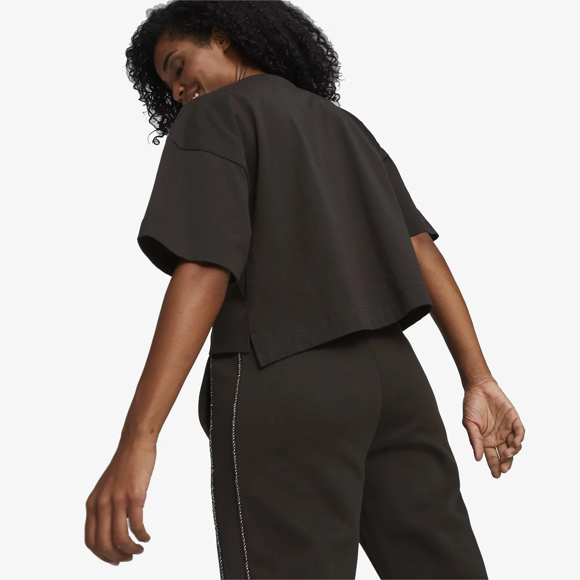 Puma | SWAROVSKI CRYSTALS TEE { BLACK - Image 4