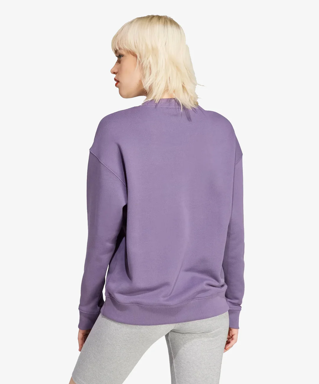 Adidas Originals | TREFOIL CREW SWEATSHIRT { SHADOW VIOLET - Image 2