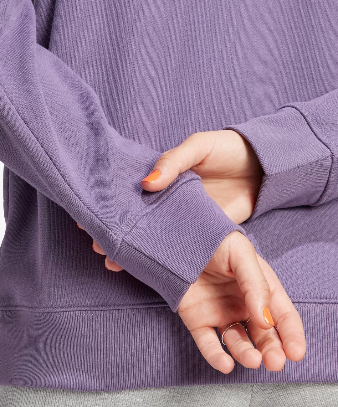 Adidas Originals | TREFOIL CREW SWEATSHIRT { SHADOW VIOLET - Image 4