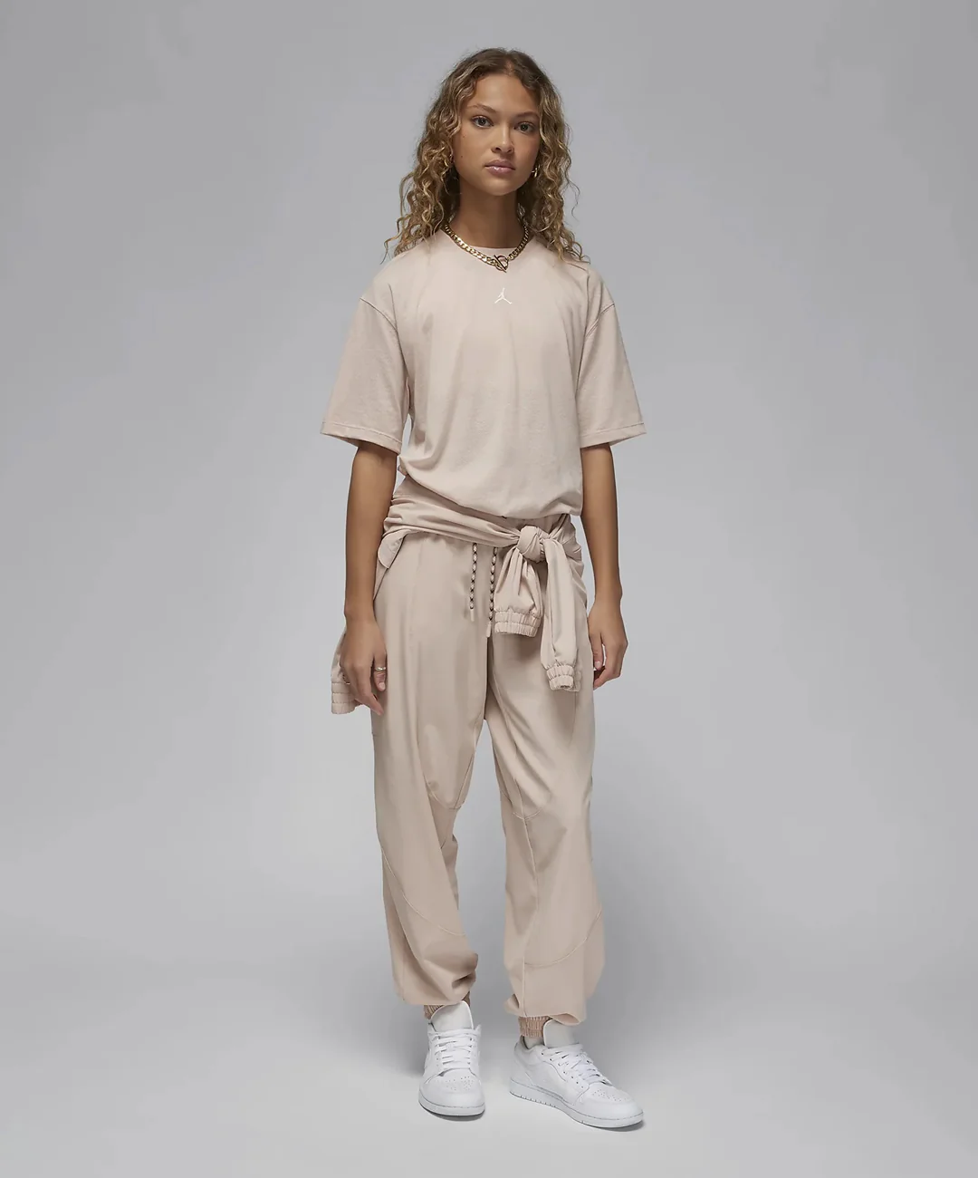 Jordan | TUNNEL PANTS  { PARTICLE BEIGE/BLACK - Image 4