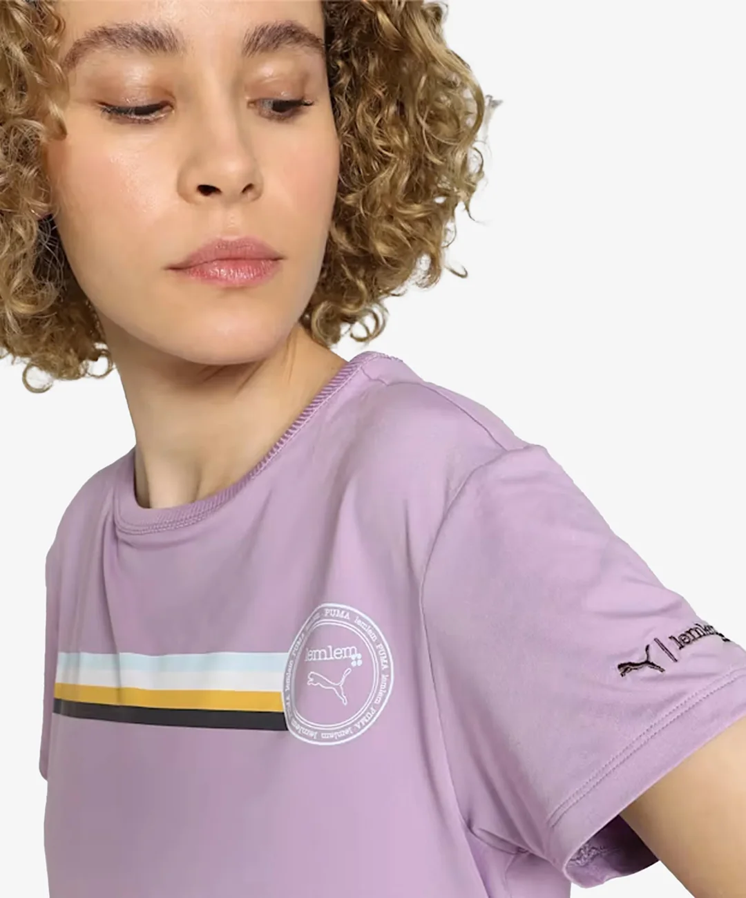 Puma | X LEMLEM TRAINING T-SHIRT { VIVID VIOLET - Image 4