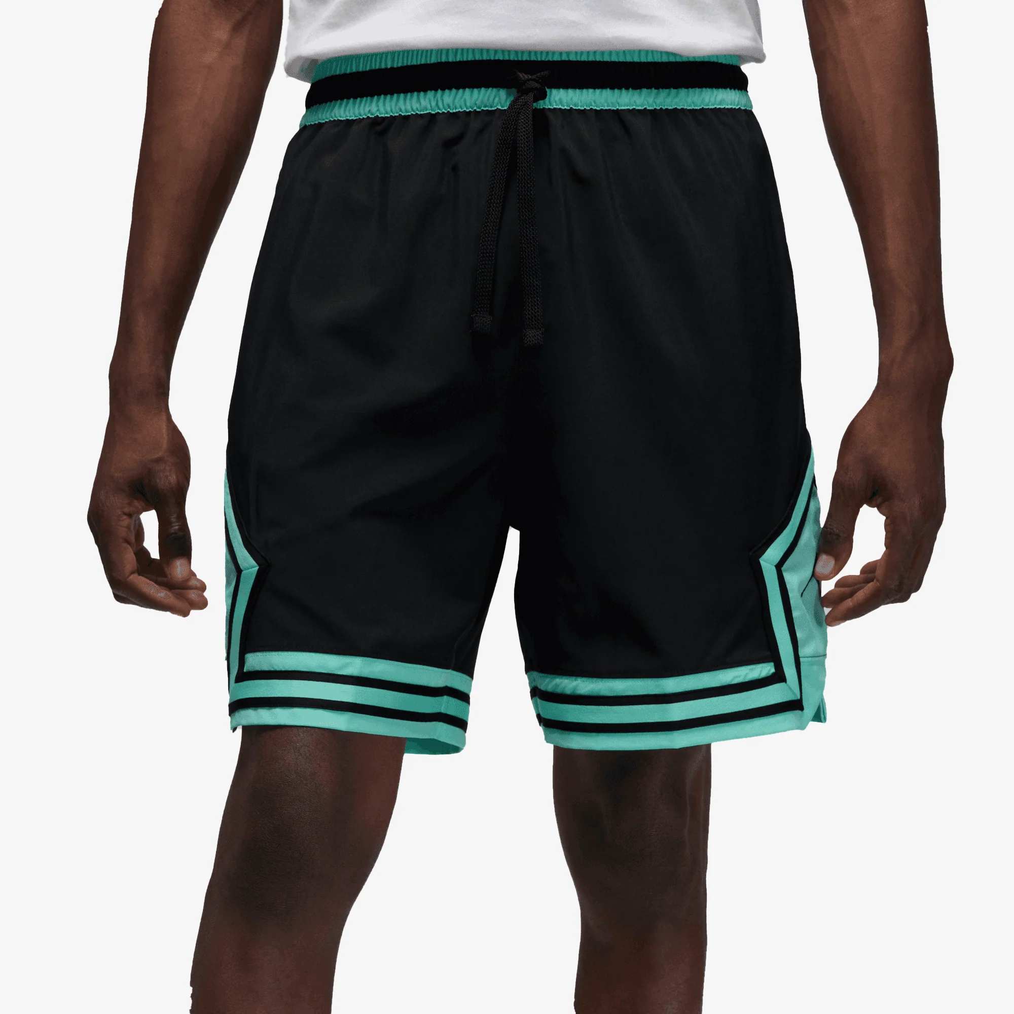 Jordan | WOVEN DIAMOND SHORTS { BLACK/TROPICAL TWIST/BLACK - Image 2