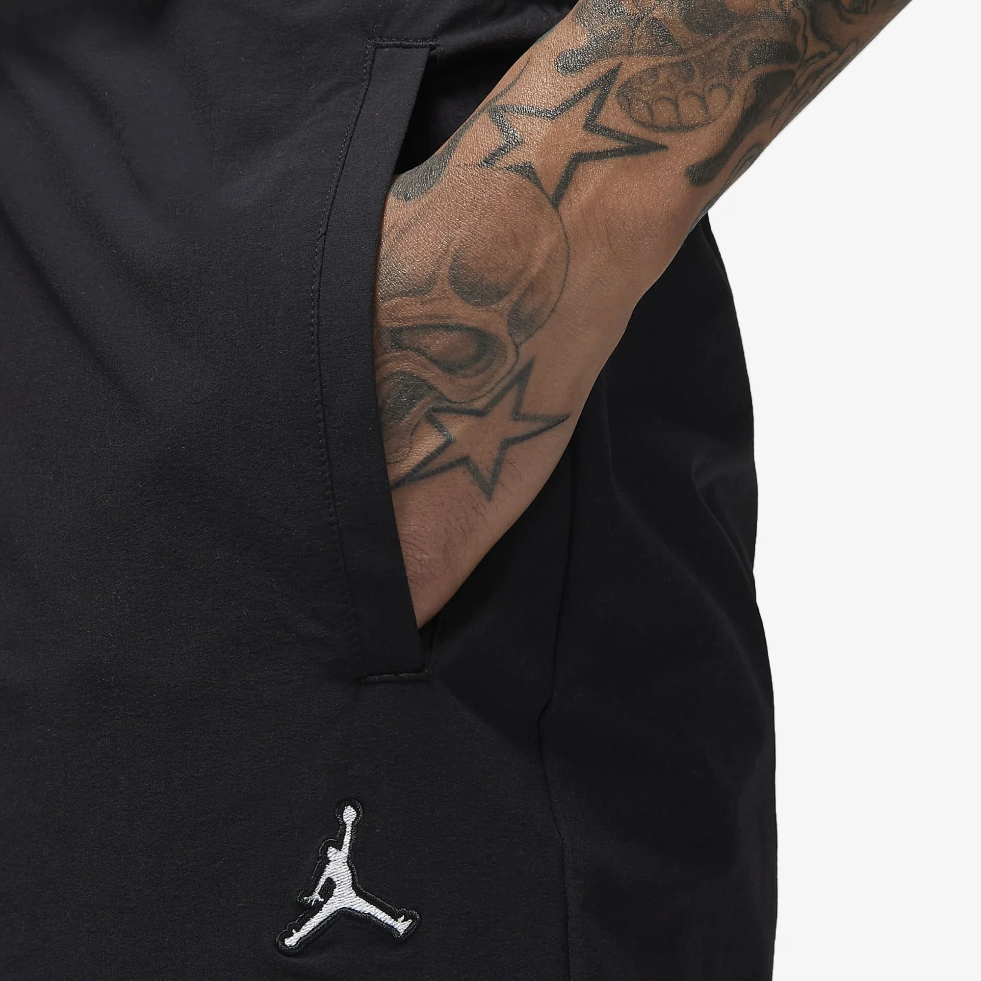 Jordan | WOVEN PANTS  { BLACK/BLACK - Image 3