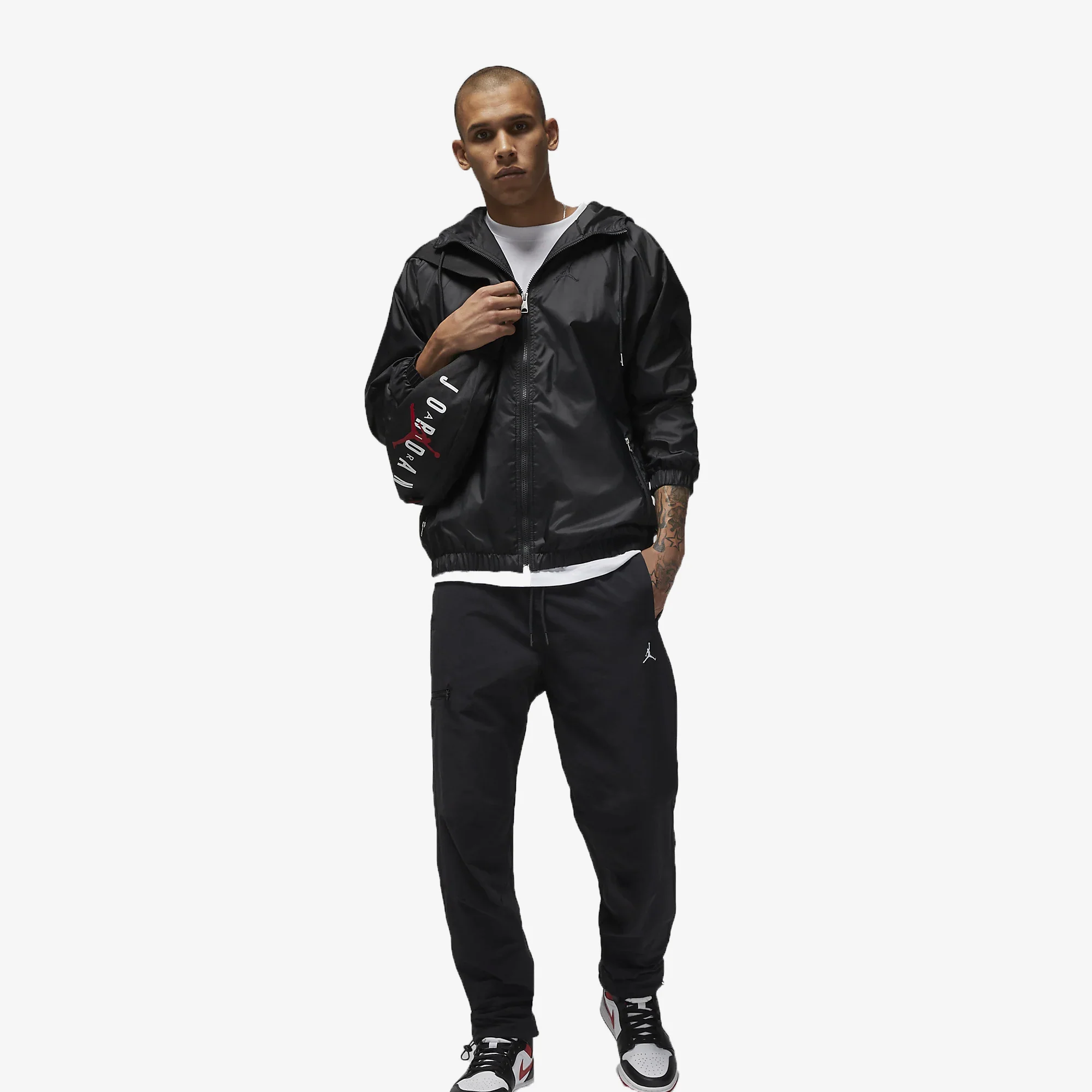 Jordan | WOVEN PANTS  { BLACK/BLACK - Image 7