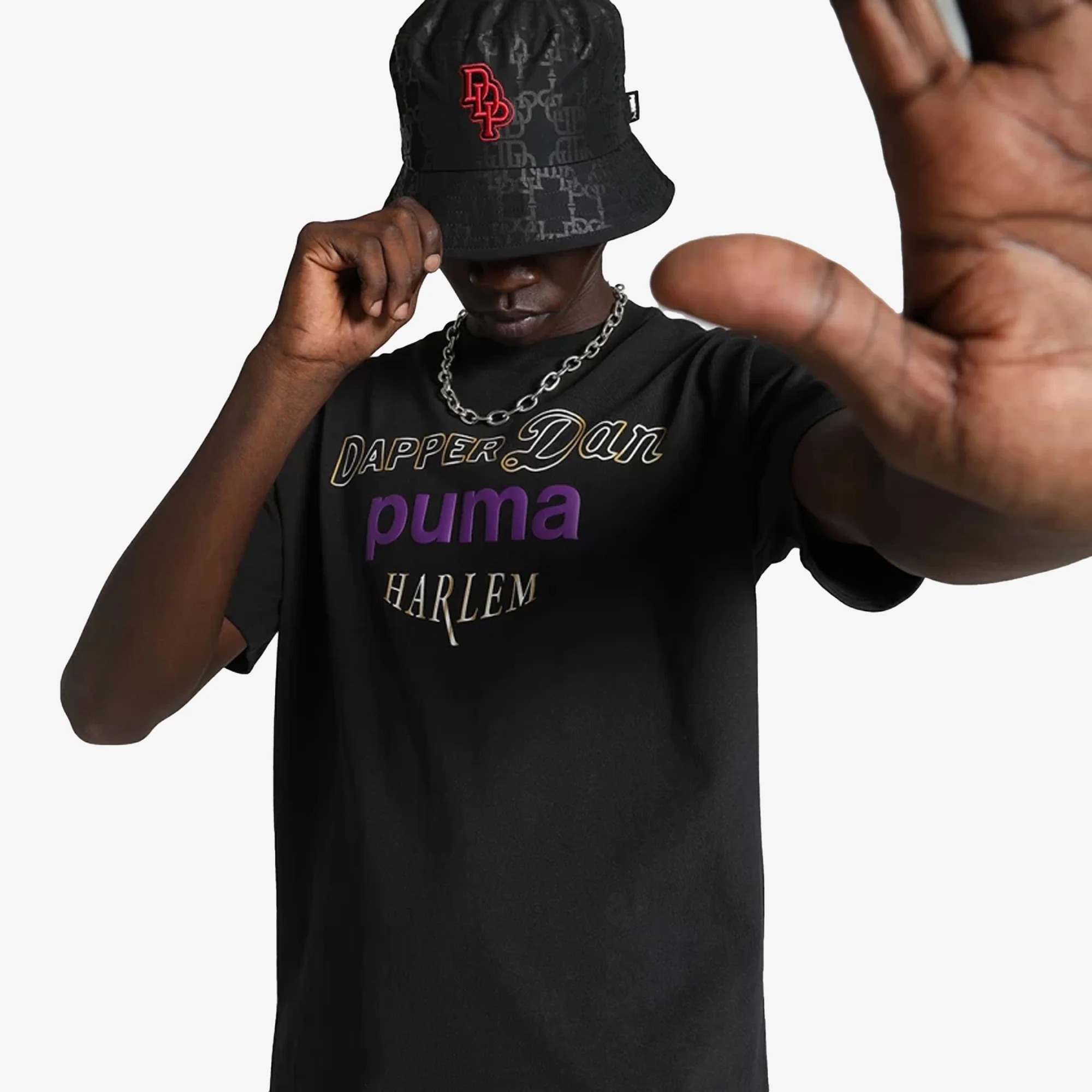 Puma | x DAPPER DAN CREW-NECK T-SHIRT { BLACK - Image 4