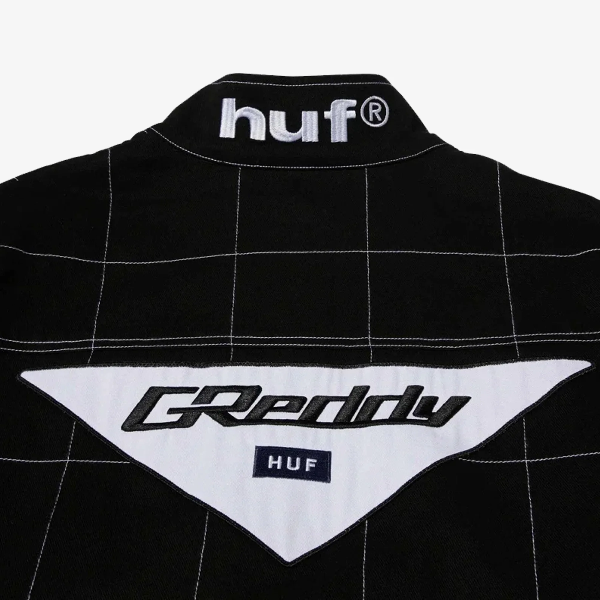 HUF | X GREDDY RACING TEAM JACKET { BLACK/WHITE - Image 5