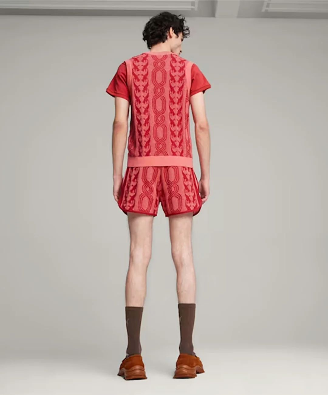 PUMA | x PALOMO T7 SHORTS { PASSIONFRUIT - Image 2