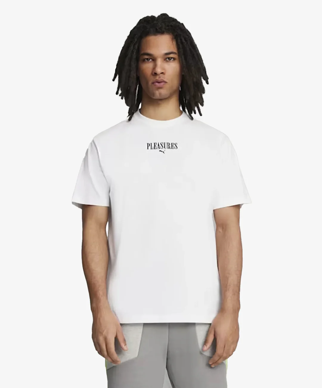 Puma | x PLEASURES GRAPHIC TEE  { WHITE
