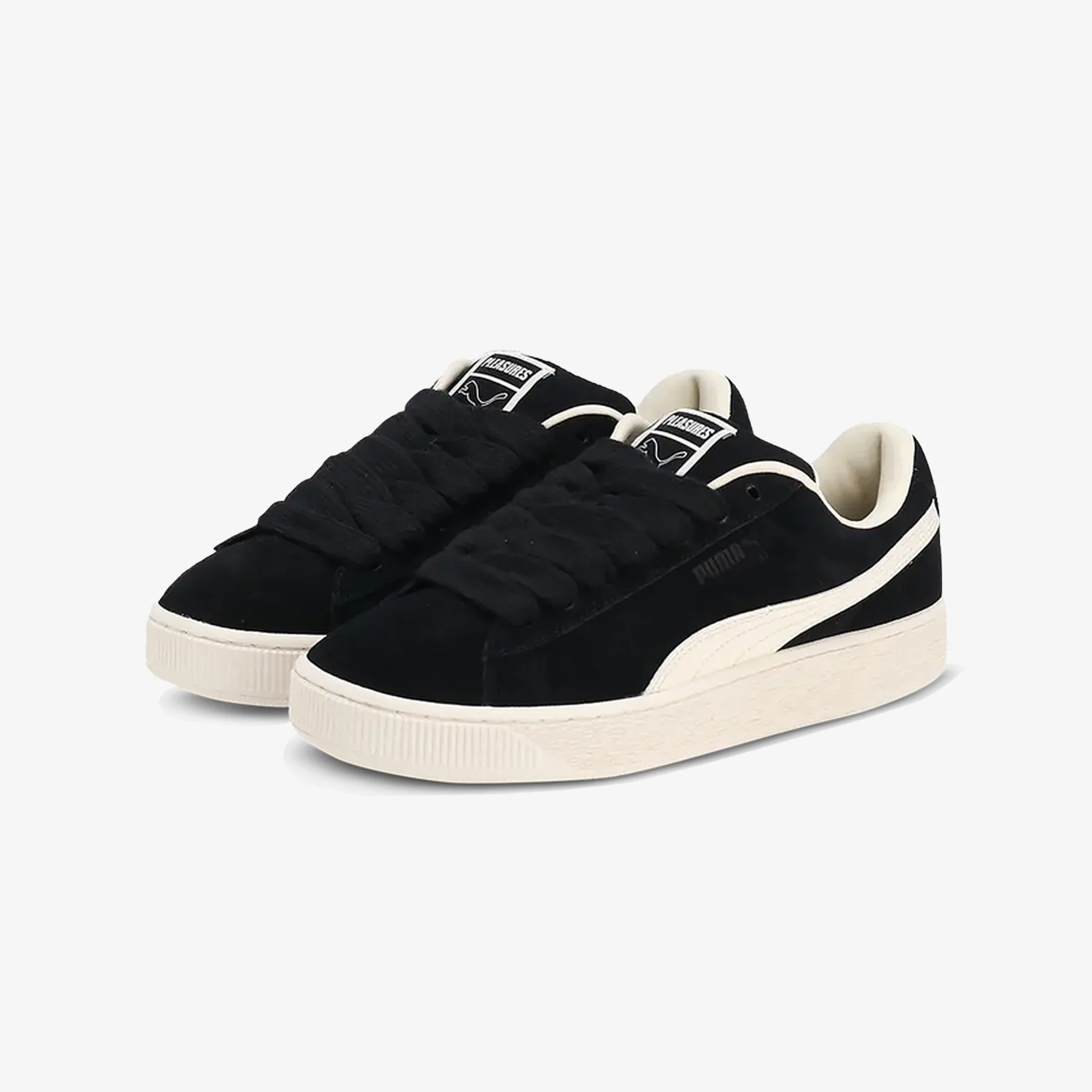 Puma | X PLEASURES SUEDE { PUMA BLACK-FROSTED IVORY - Image 2