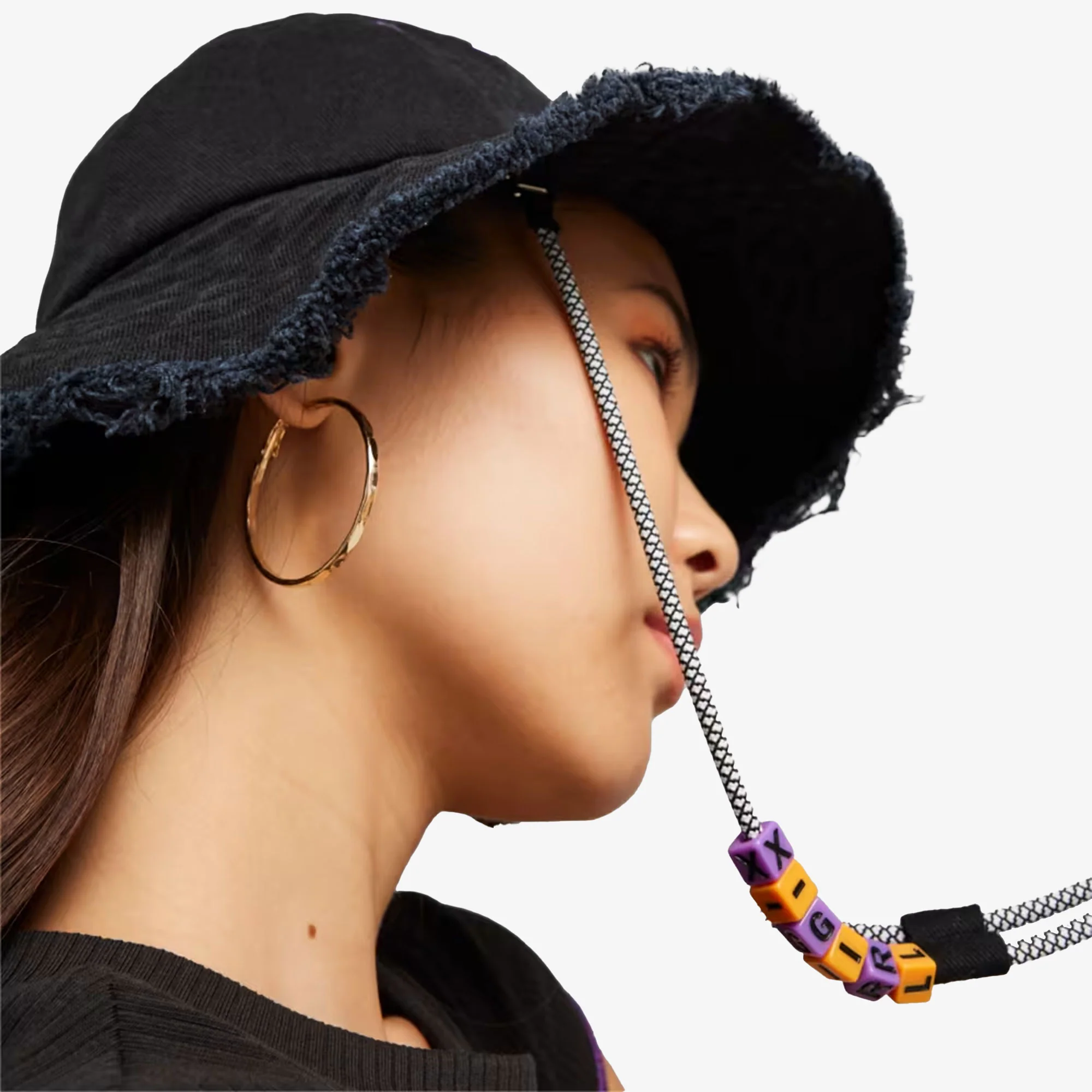 PUMA | x X-GIRL BUCKET HAT { BLACK - Image 4