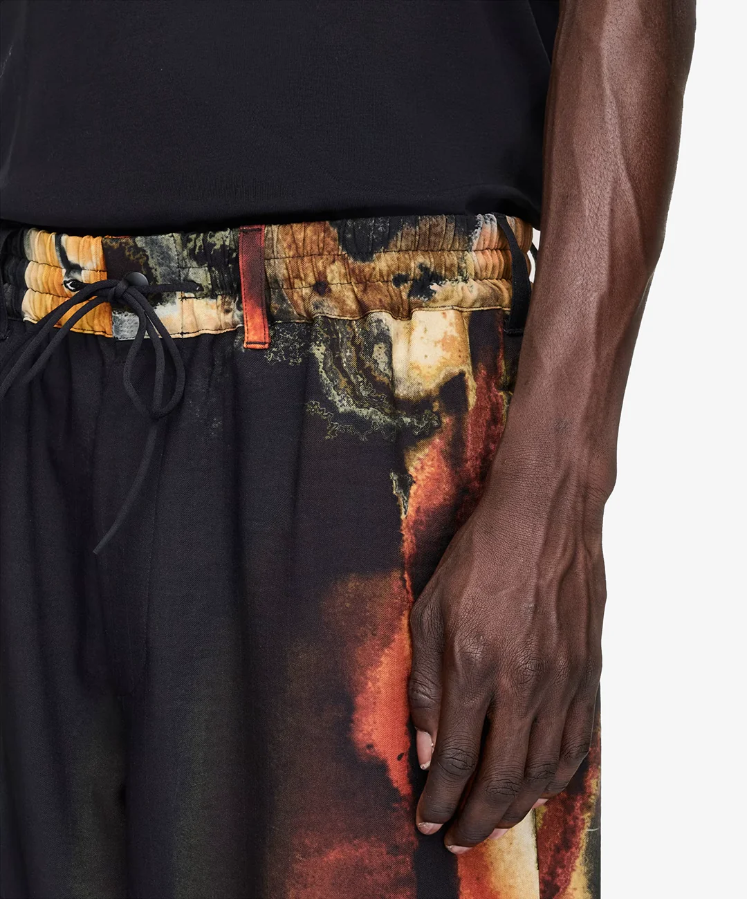 Y-3 | AOP SPORT UNIFORM TRACK PANTS { BLACK/MULTI - Image 3