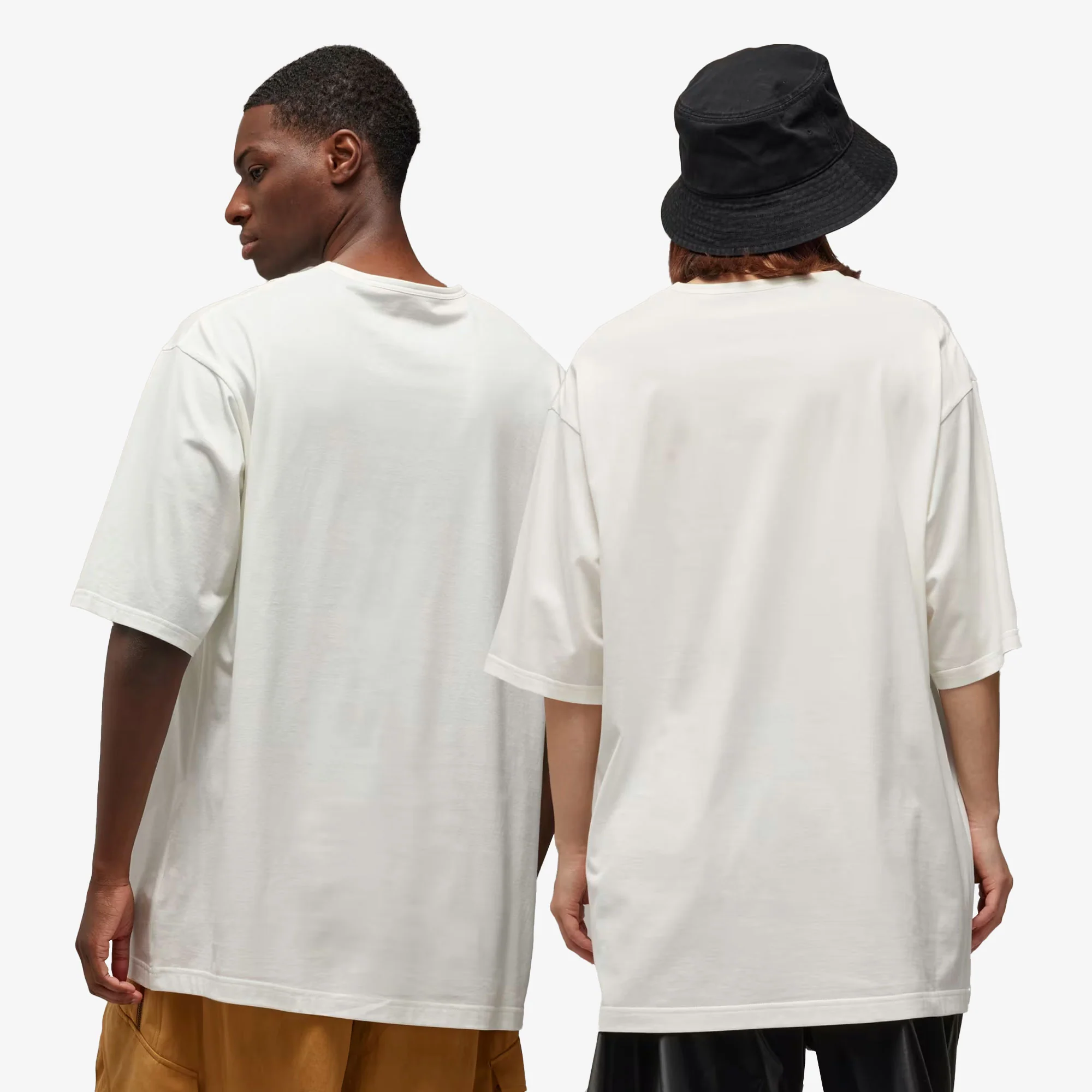 Y-3 | BOXY SHORT SLEEVE TEE { OFF WHITE - Image 2