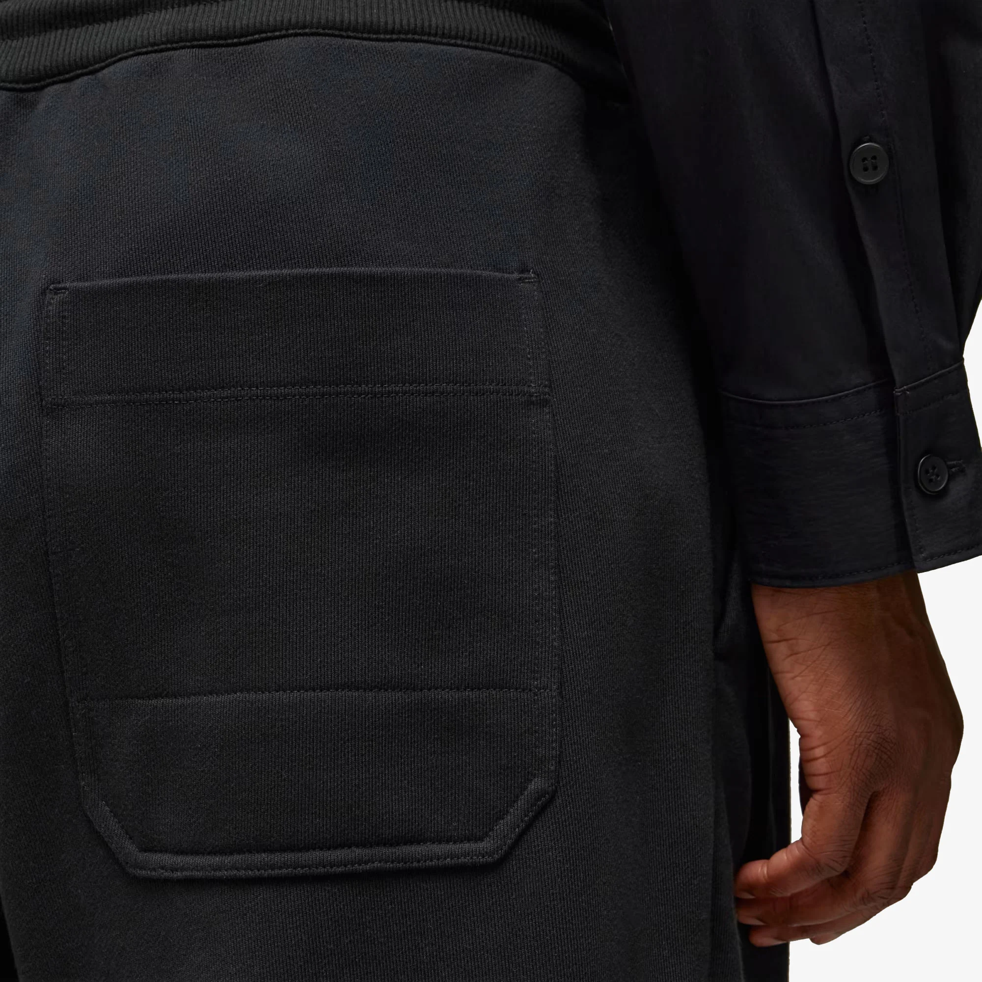 Y-3 | FRENCH TERRY STRAIGHT { BLACK - Image 4