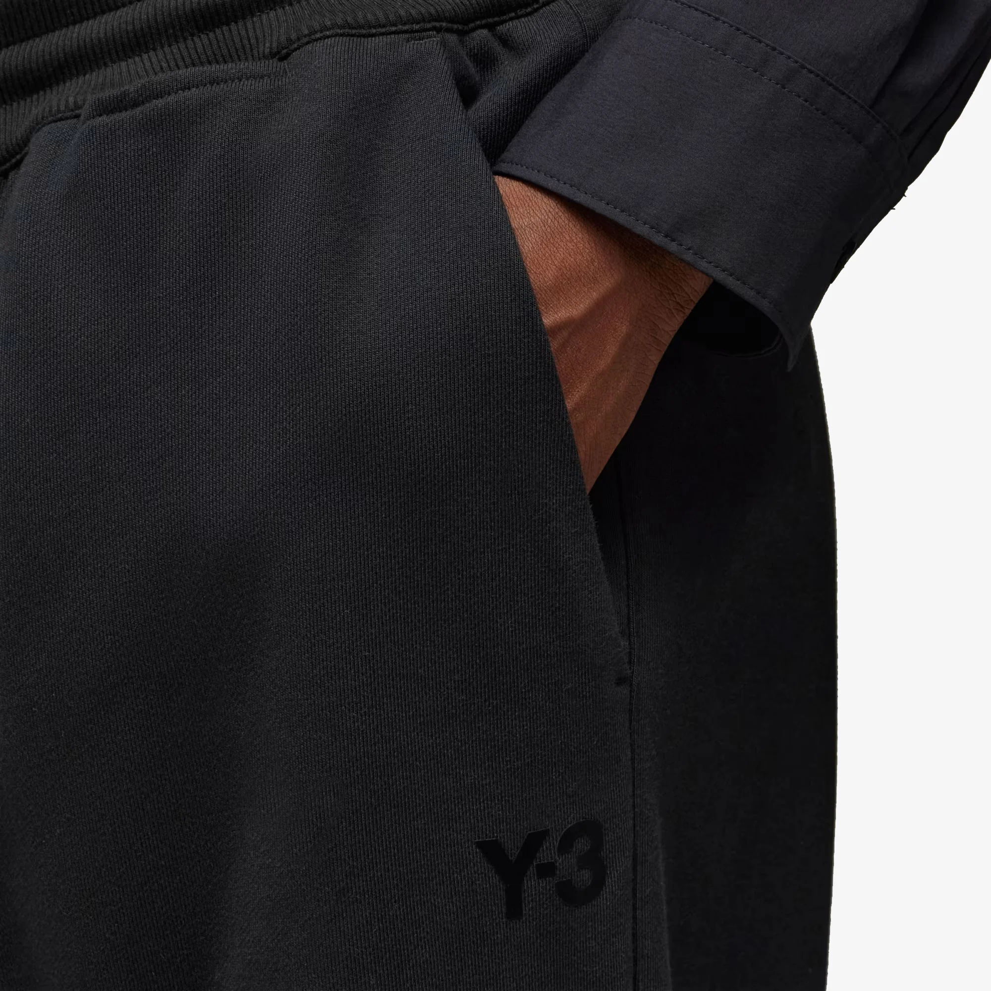 Y-3 | FRENCH TERRY STRAIGHT { BLACK - Image 5