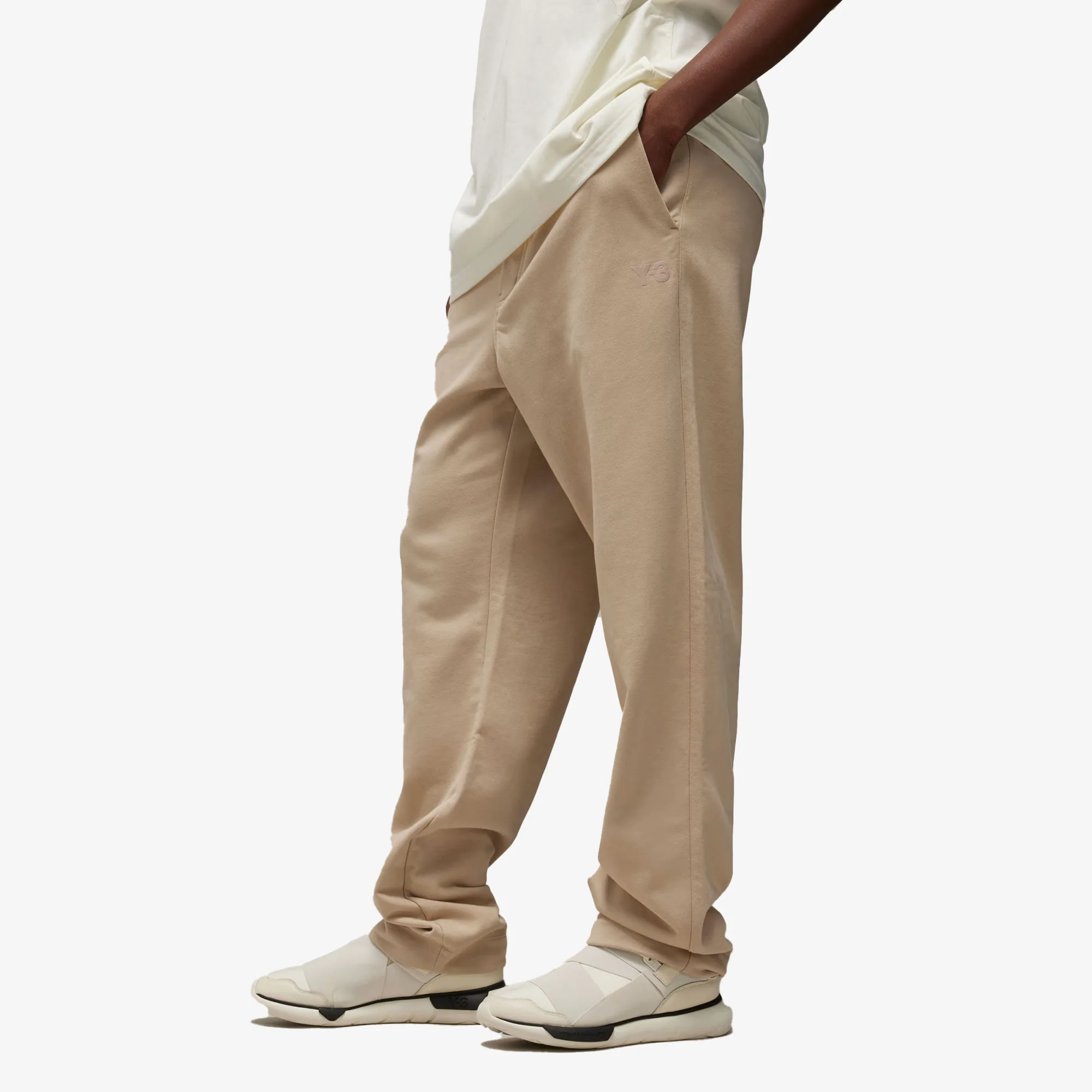 Y-3 | FRENCH TERRY STRAIGHT PANTS { CLAY BROWN - Image 2
