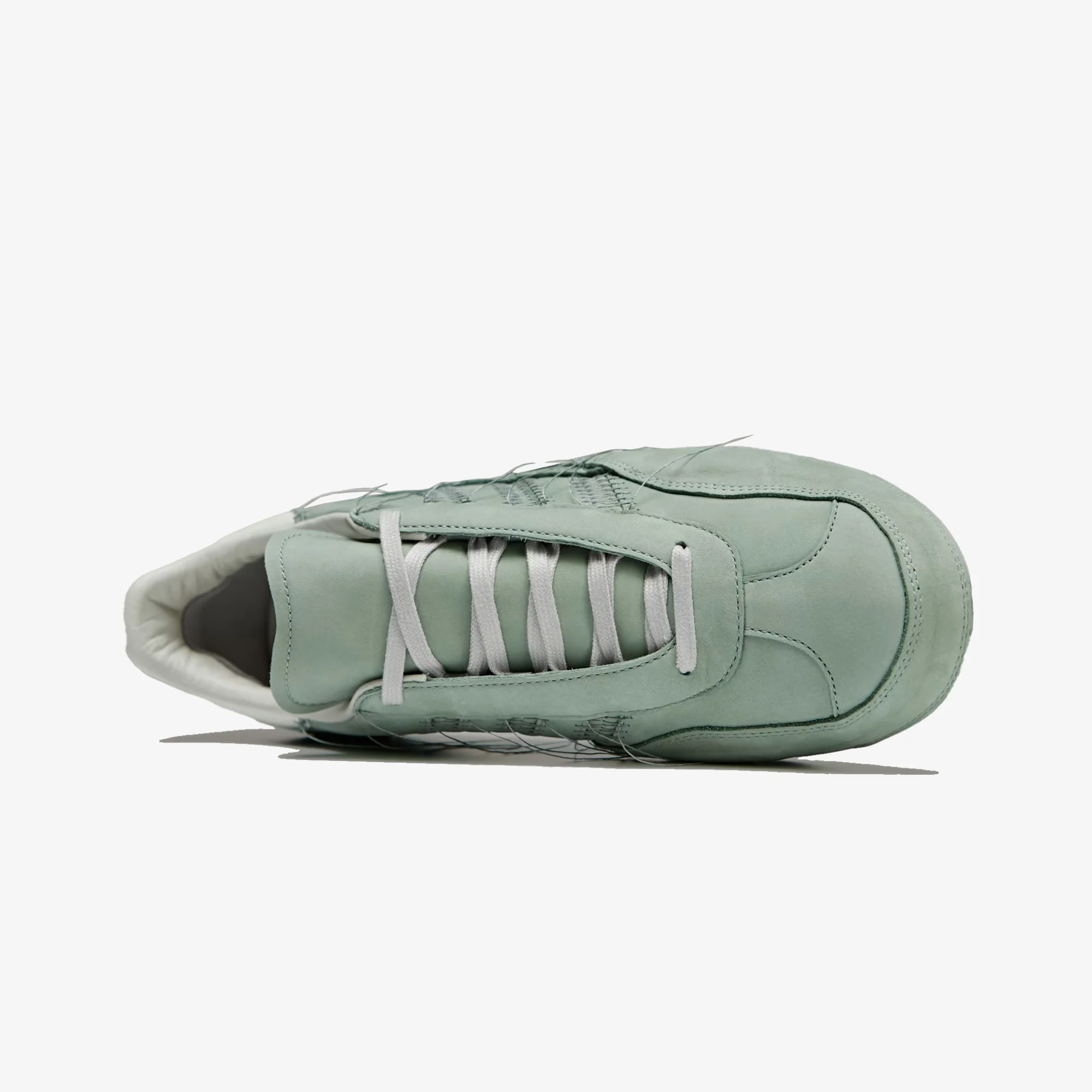 Y-3 | GAZELLE { SILVER GREEN/ OFF WHITE /LIGHT BROWN - Image 4