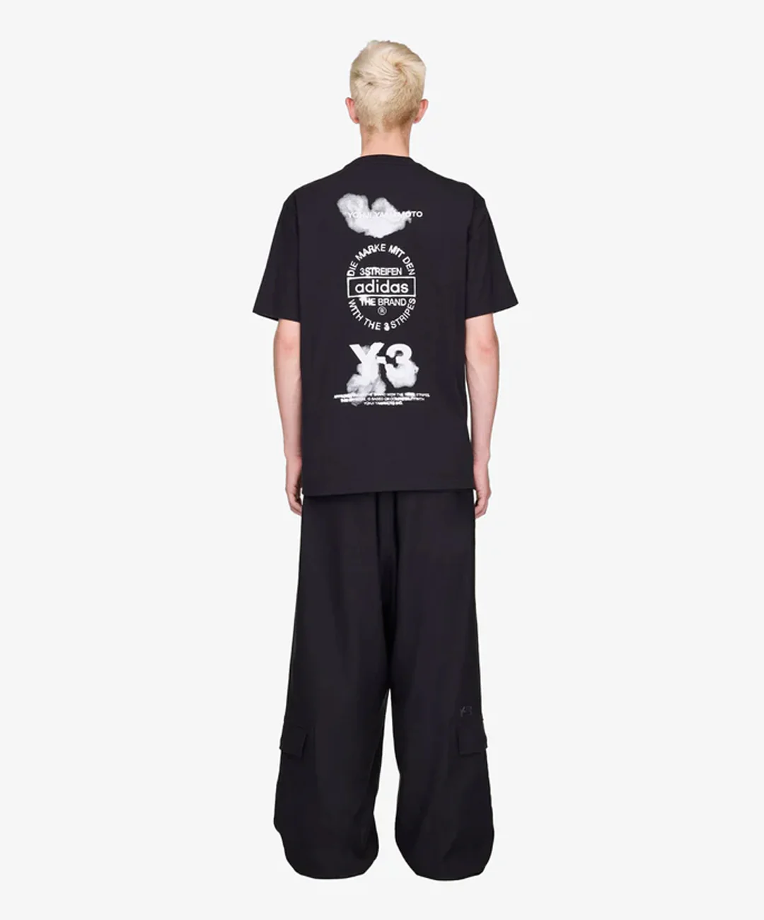 Y-3 | GRAPHIC SHORT SLEEVE TEE { BLACK - Image 6