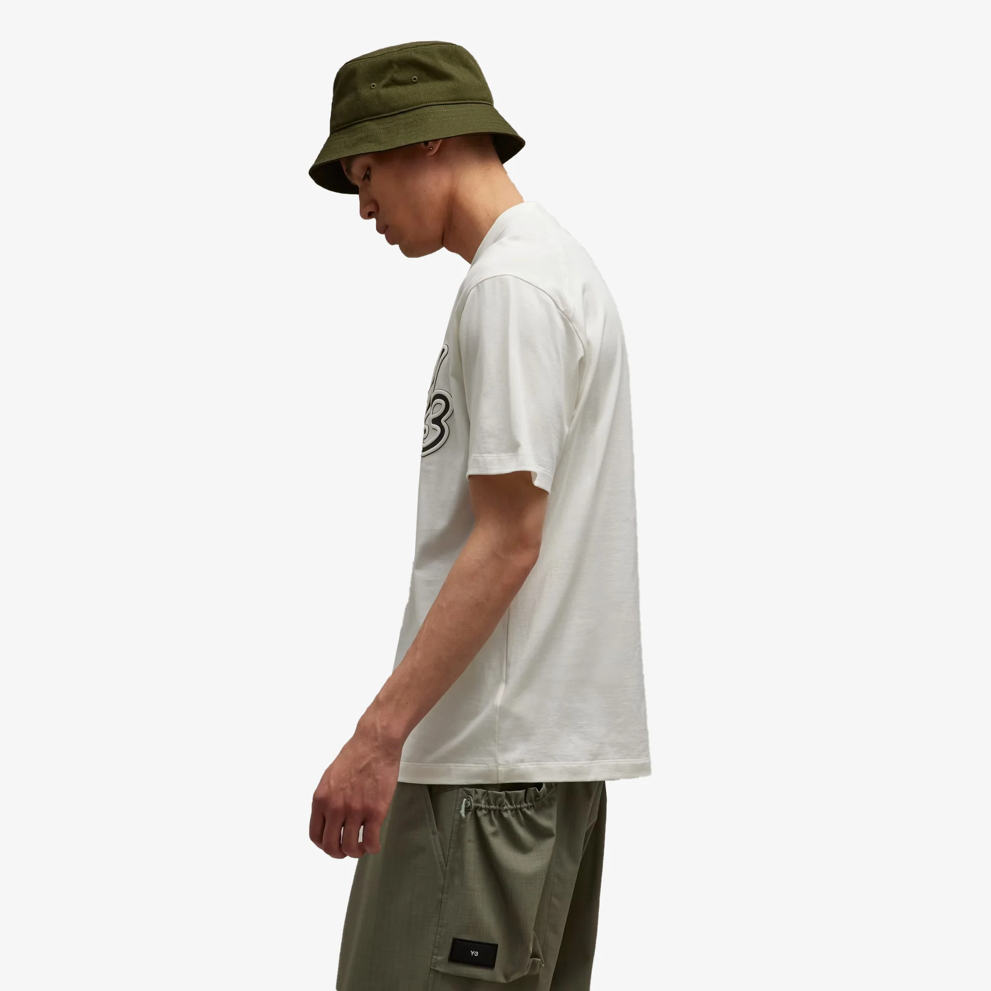 Y-3 | GRAPHIC SHORT SLEEVE TEE { WHITE - Image 3