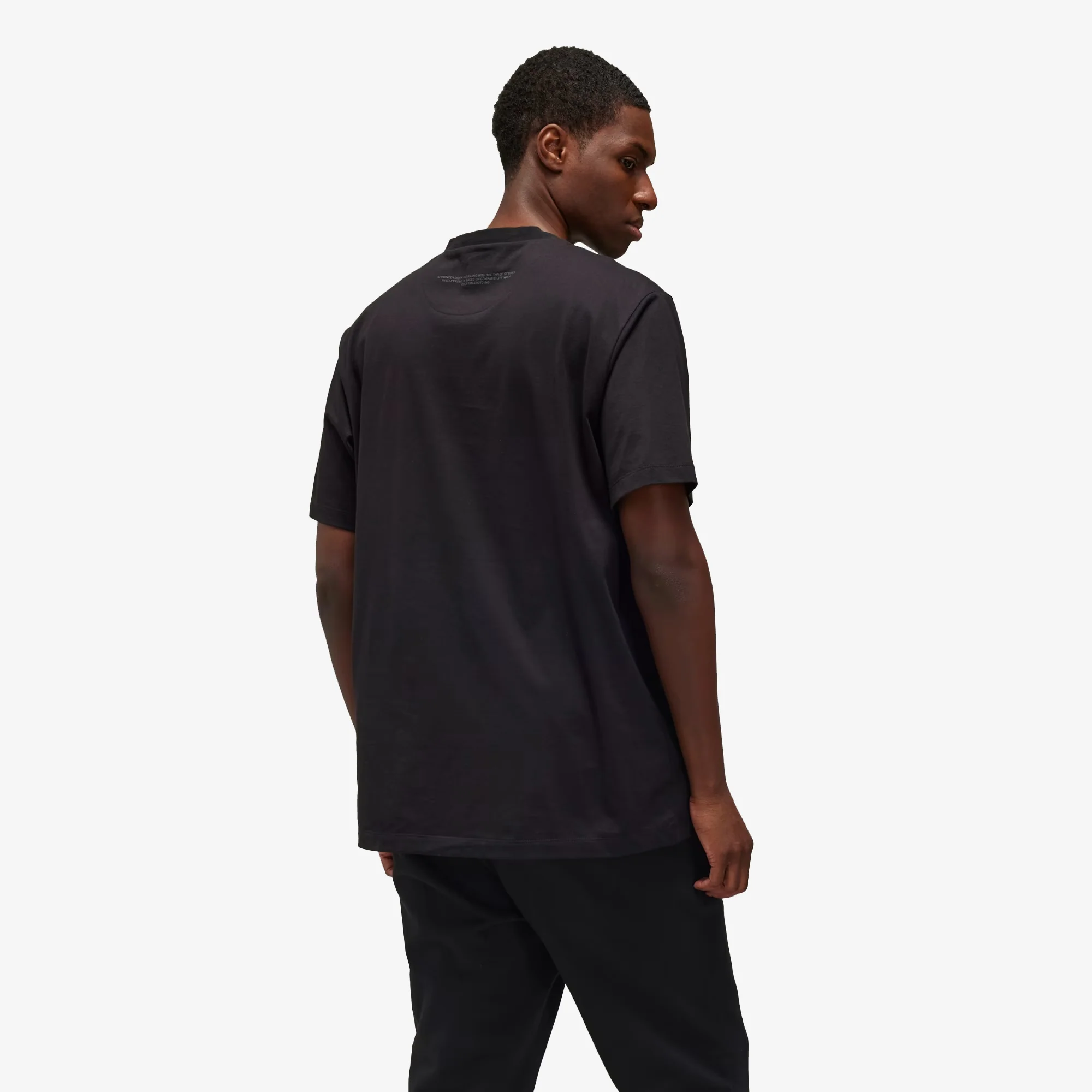 Y-3 | LOGO SHORT SLEEVE TEE { BLACK - Image 7