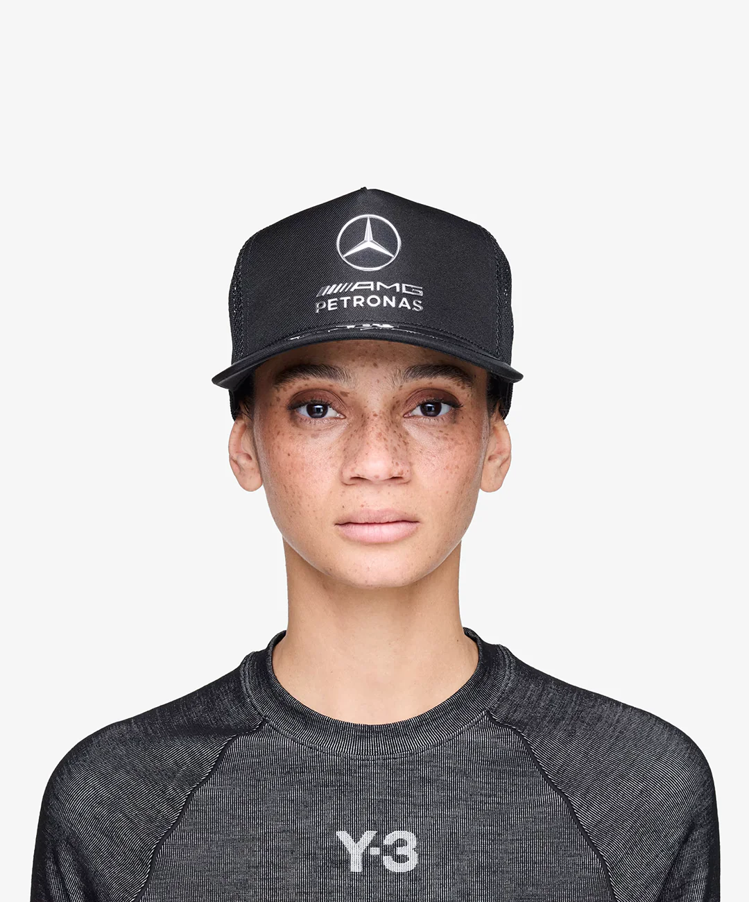 Y-3 | MERCEDES-AMG PETRONAS FORMULA 1 TEAM TRUCKER { BLACK - Image 2