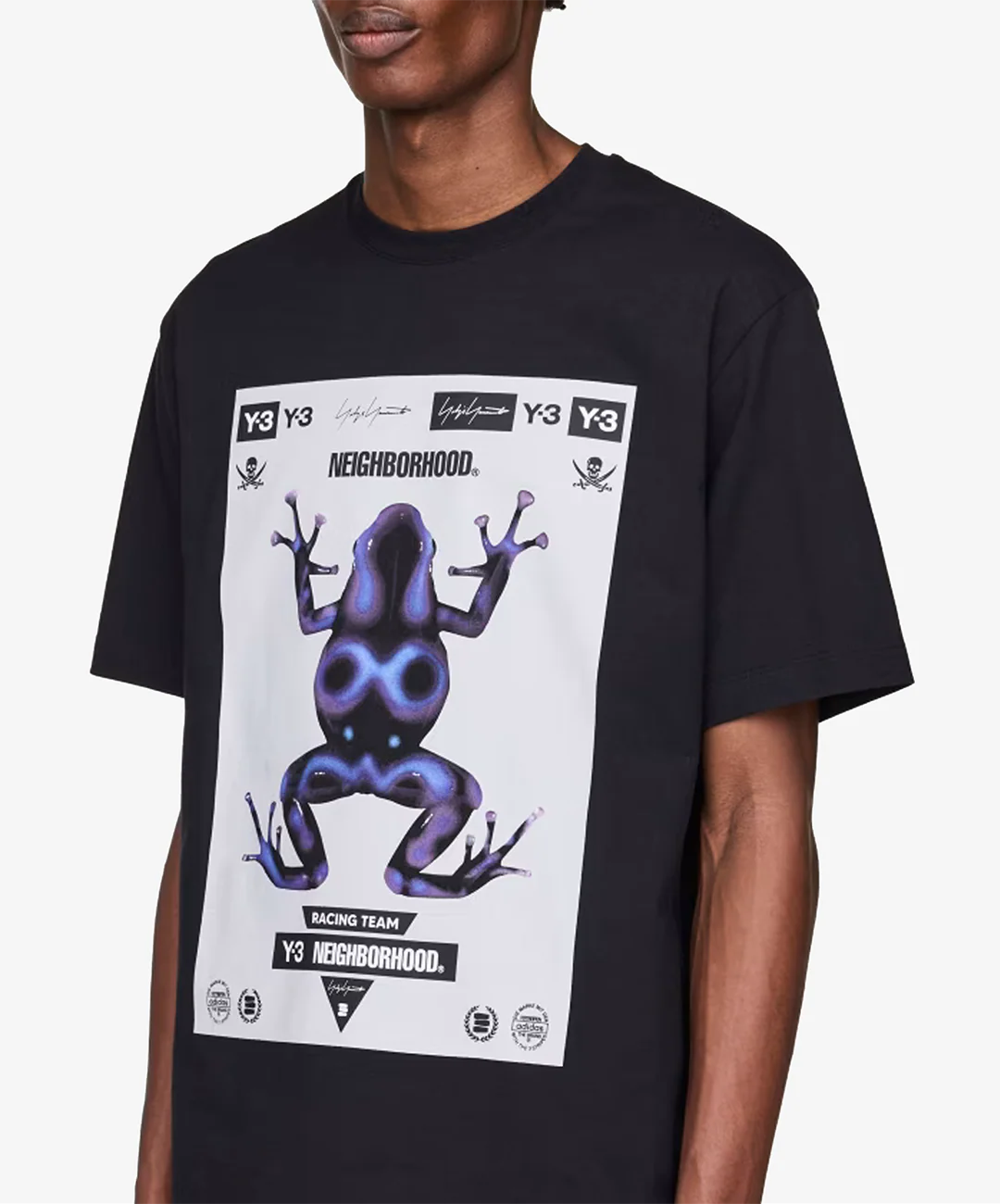 Y-3 | NBHD GRAPHIC TEE { BLACK - Image 5