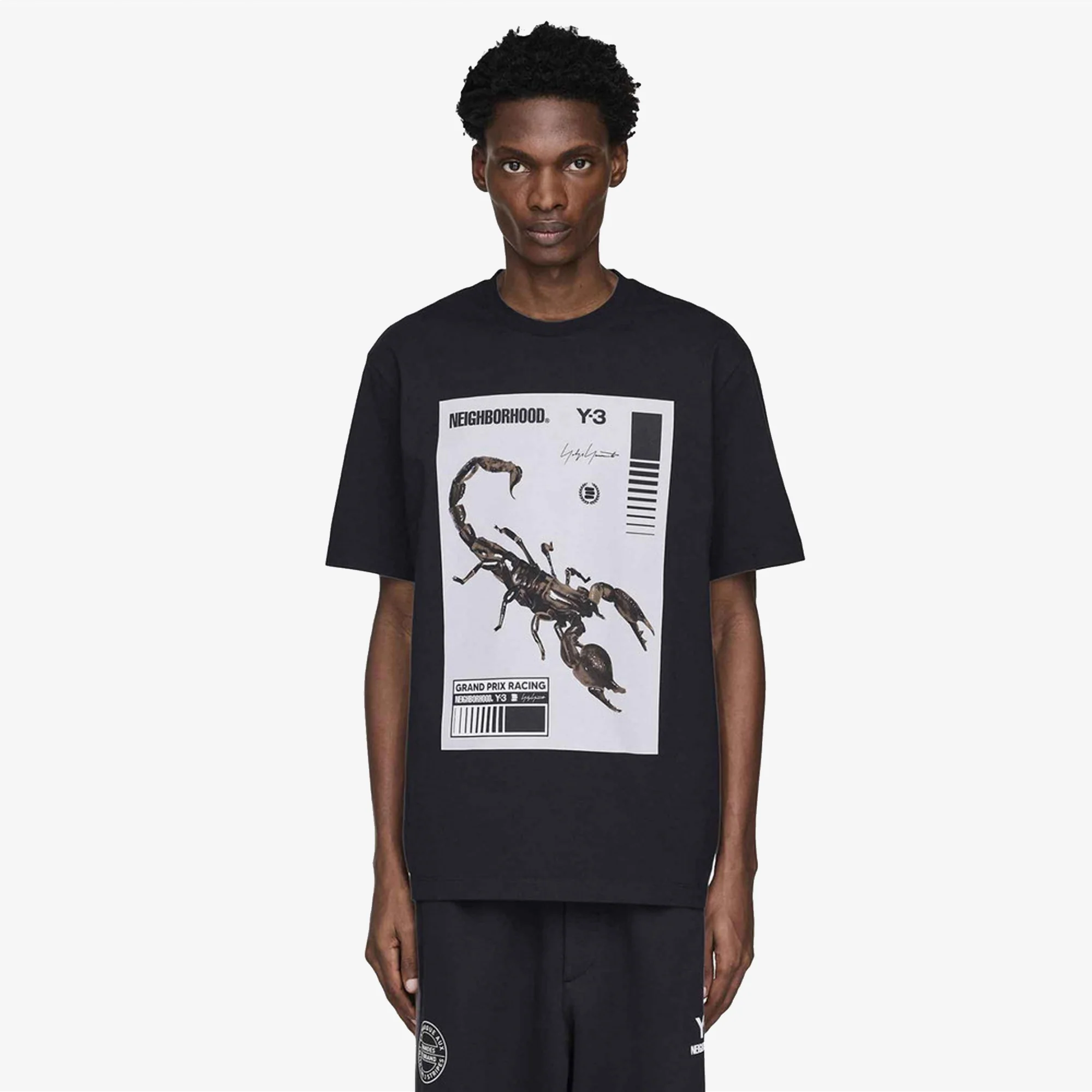 Y-3 | NBHD GRAPHIC TEE { BLACK/WHITE