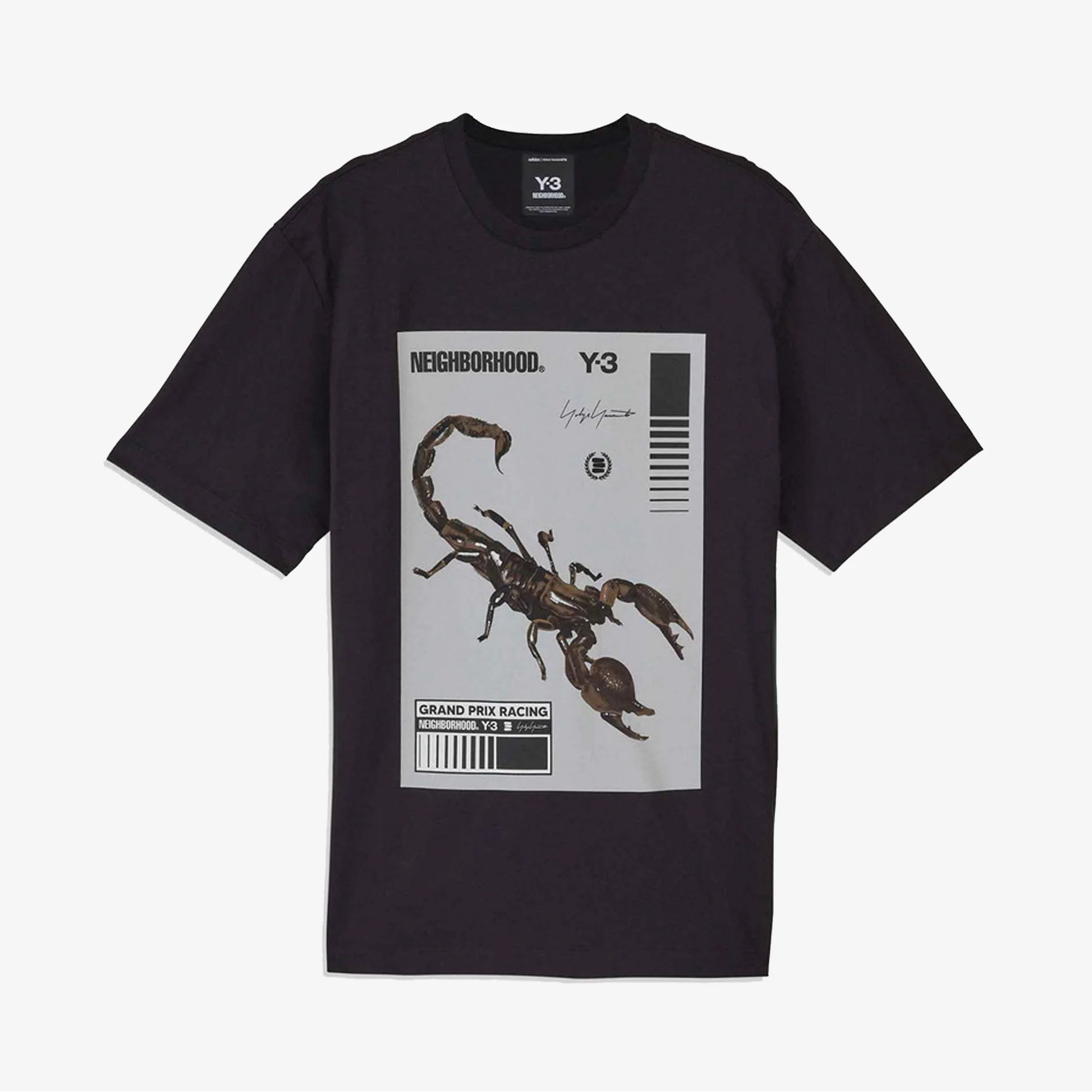 Y-3 | NBHD GRAPHIC TEE { BLACK/WHITE - Image 3