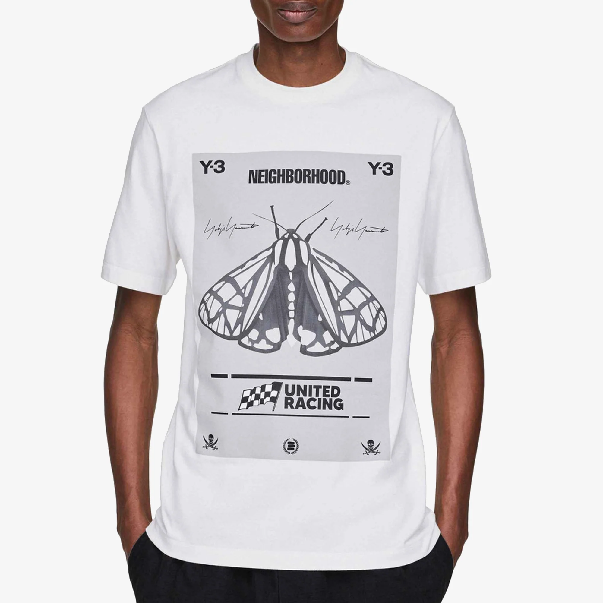 Y-3 | NBHD GRAPHIC TEE { WHITE - Image 4