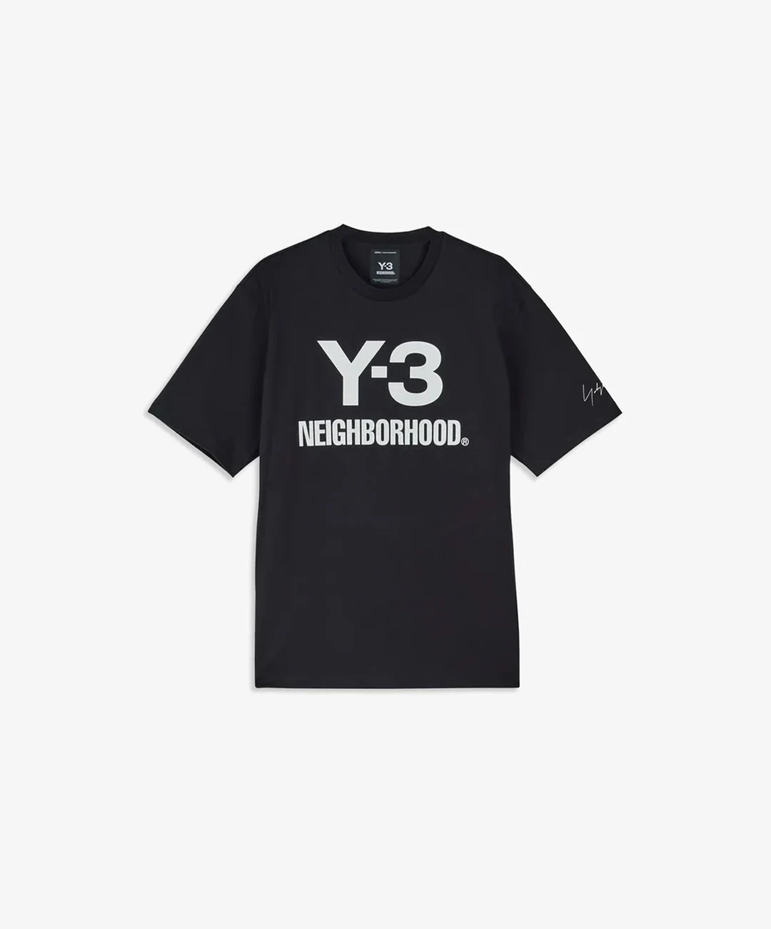 Y-3 | NBHD LOGO TEE { BLACK - Image 3