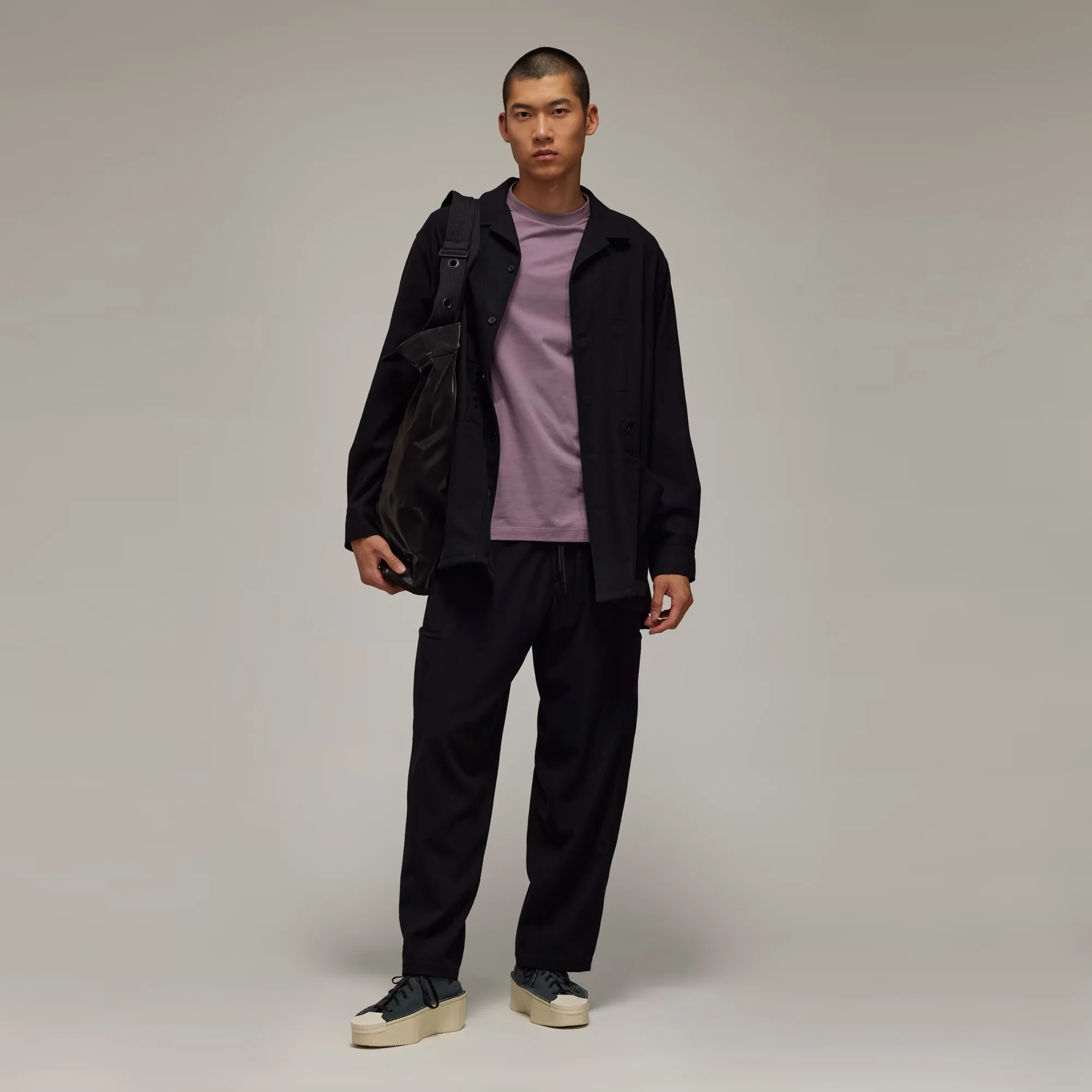 Y-3 | RELAXED SHORT SLEEVE TEE { LEGACY PURPLE - Image 5