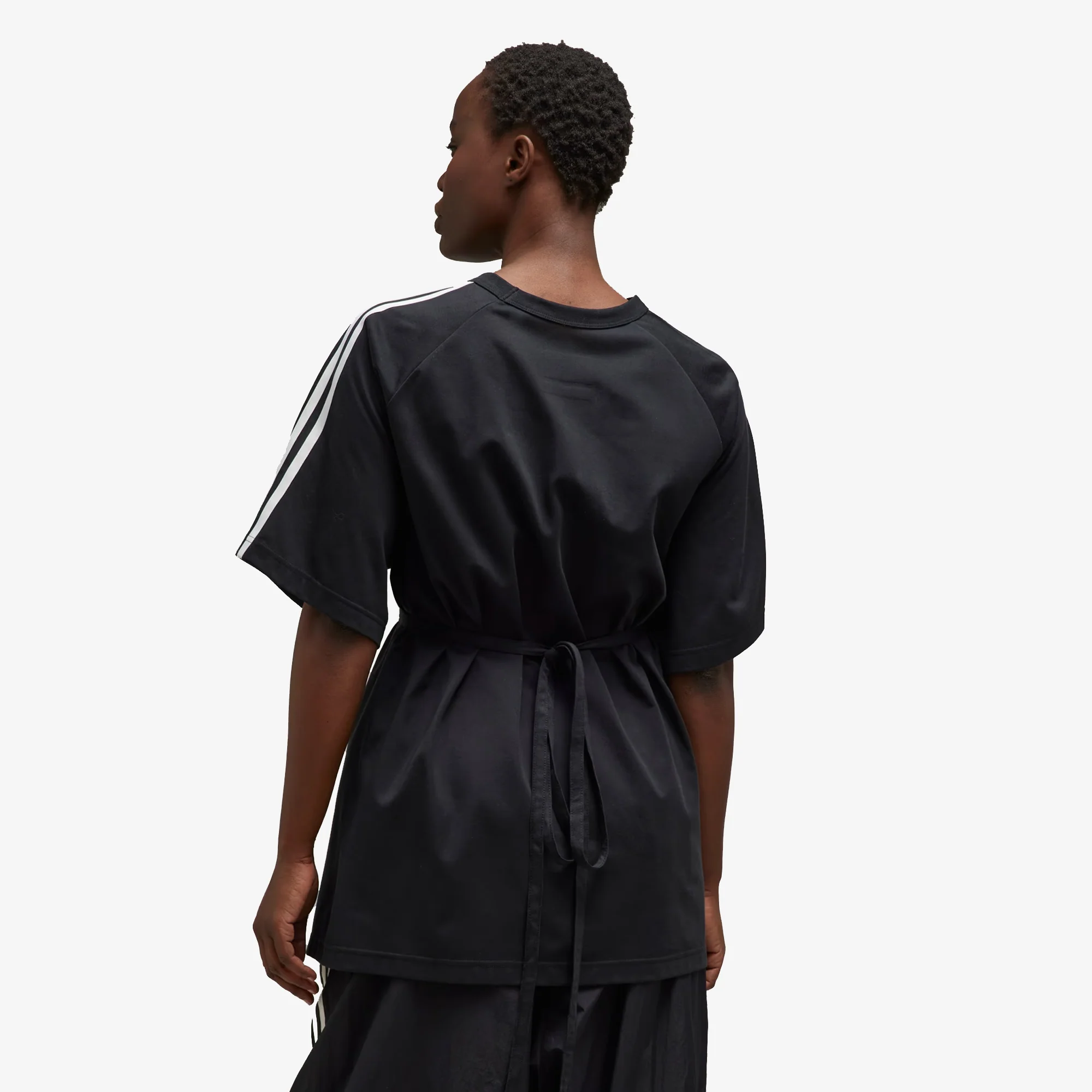 Y-3 | SAIL CLOSURE SHORT SLEEVE TEE { BLACK - Image 2