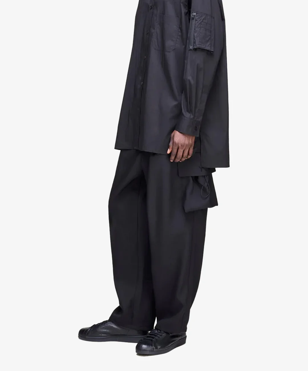 Y-3 | SPORT UNIFORM CARGO PANTS { BLACK - Image 3