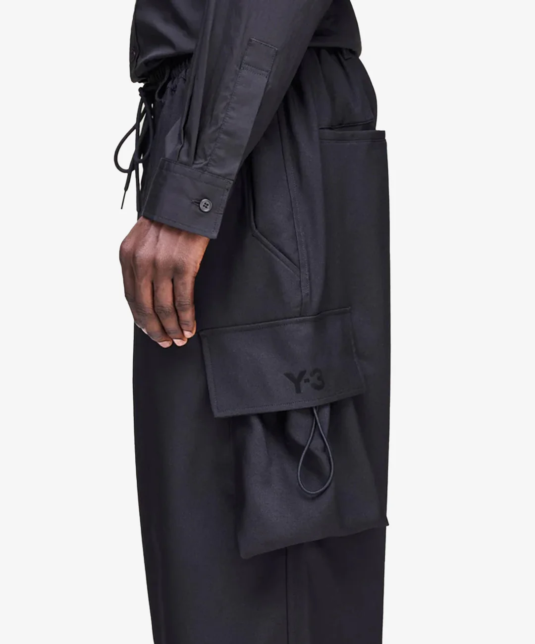 Y-3 | SPORT UNIFORM CARGO PANTS { BLACK - Image 4