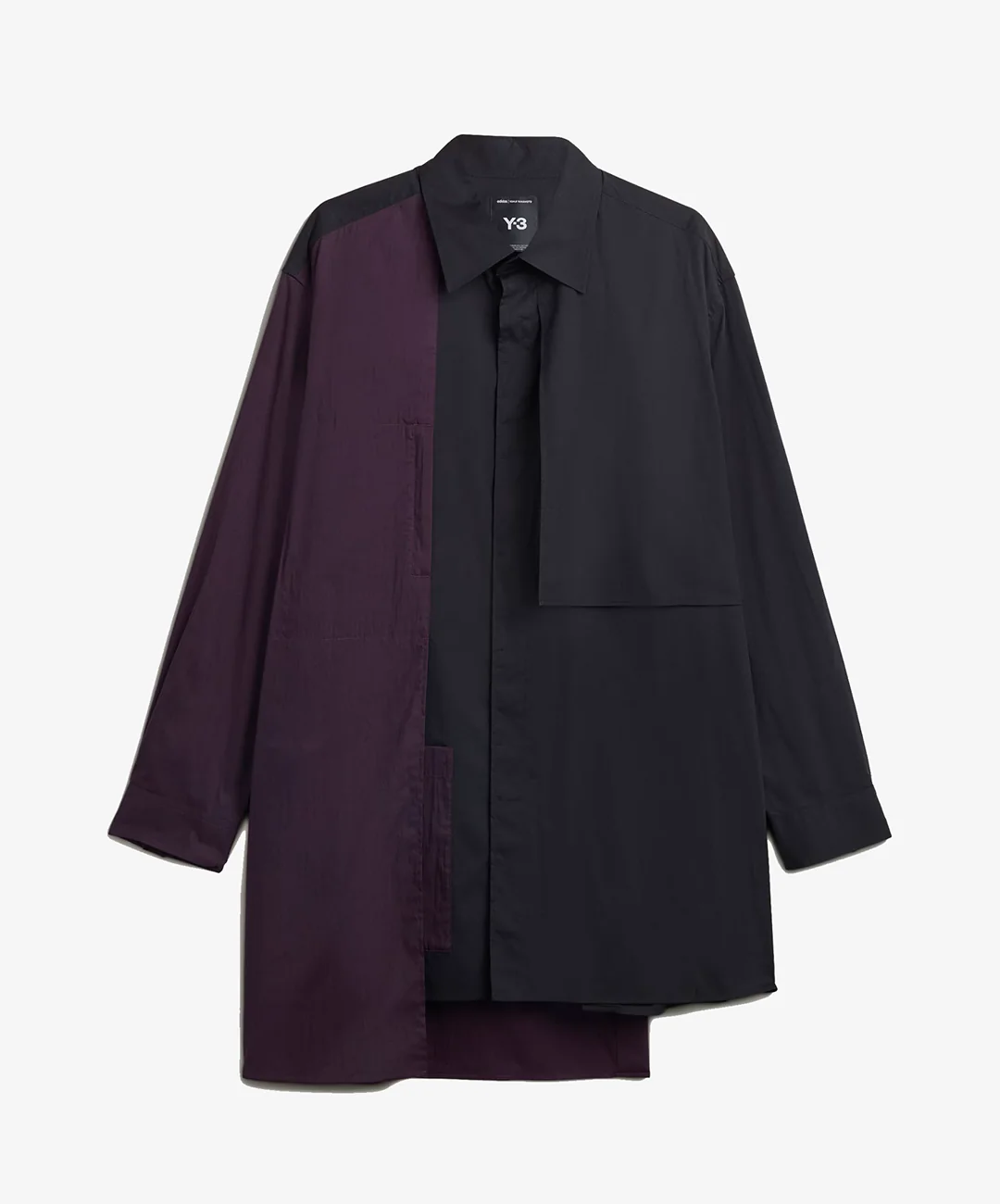 Y-3 | SPORTY COTTON SHIRT { BLACK - Image 3
