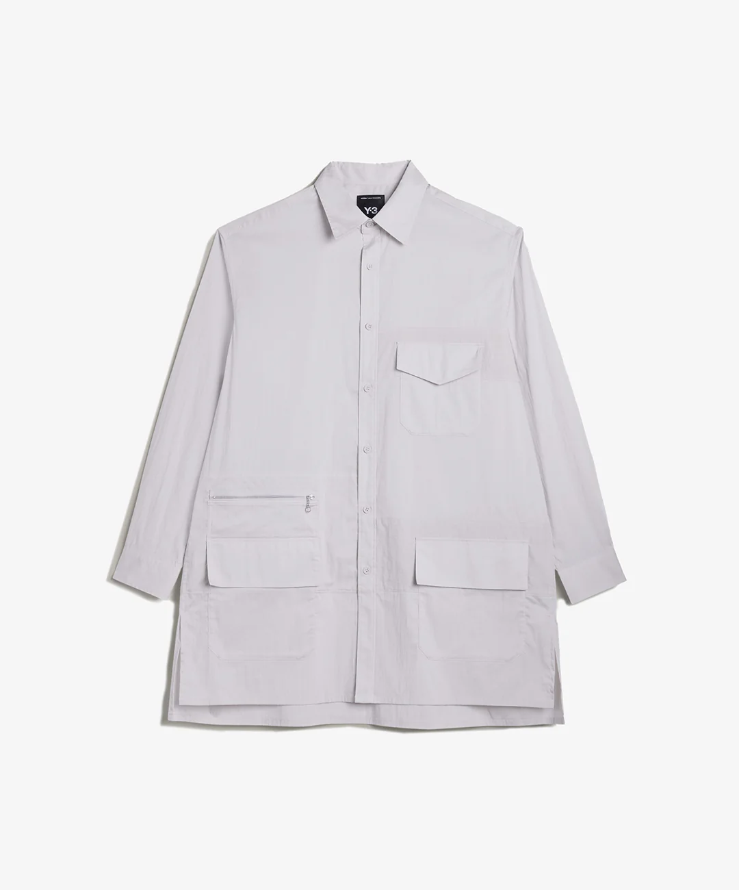 Y-3 | UT LONG SLEEVE SHIRT { WHITE - Image 2