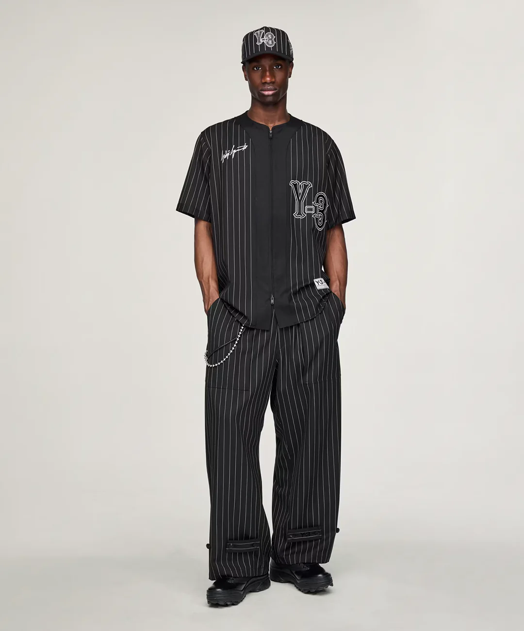 Y-3 | Y-3 ELITE 5 BASEBALL SHIRT { BLACK - Image 4