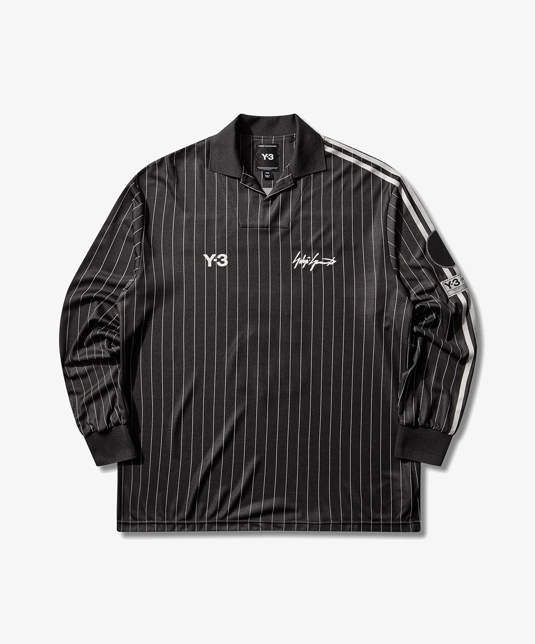 Y-3 | Y-3 ZINEDINE ZIDANE SOCCER LONG SLEEVE JERSEY { BLACK - Image 2