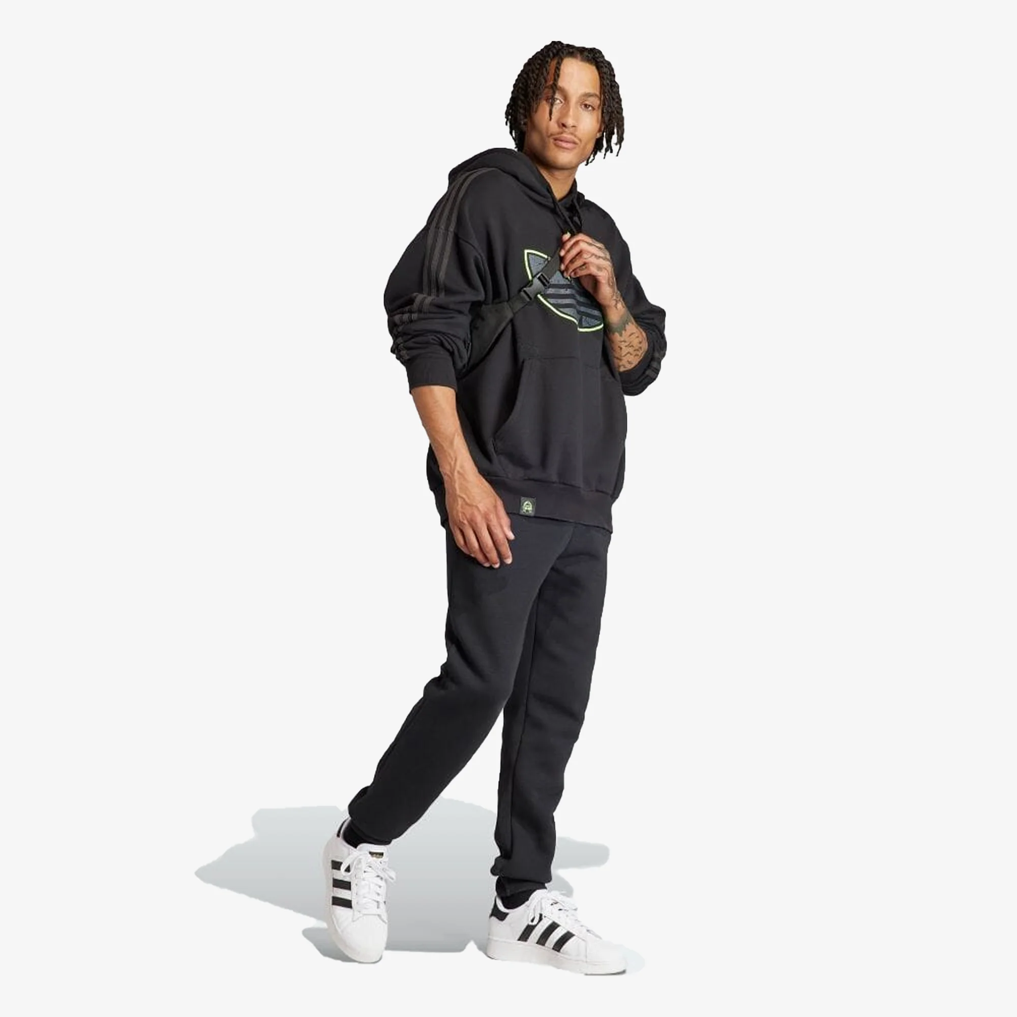 Adidas Originals | YOUTH OF PARIS HOODIE { CARBON - Image 6